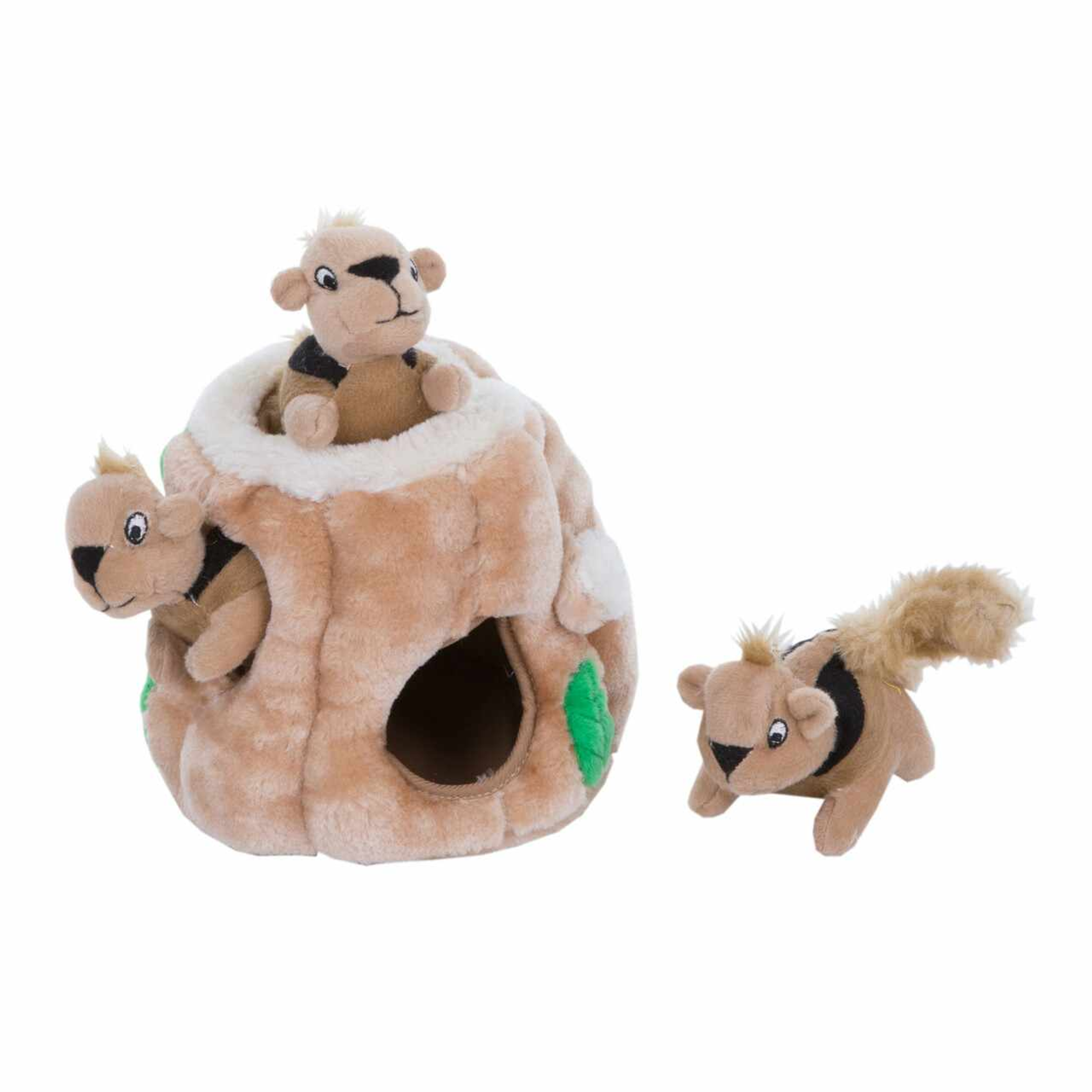 Outward Hound Hide A Squirrel Plush Dog Puzzle Toy Brown Image 1