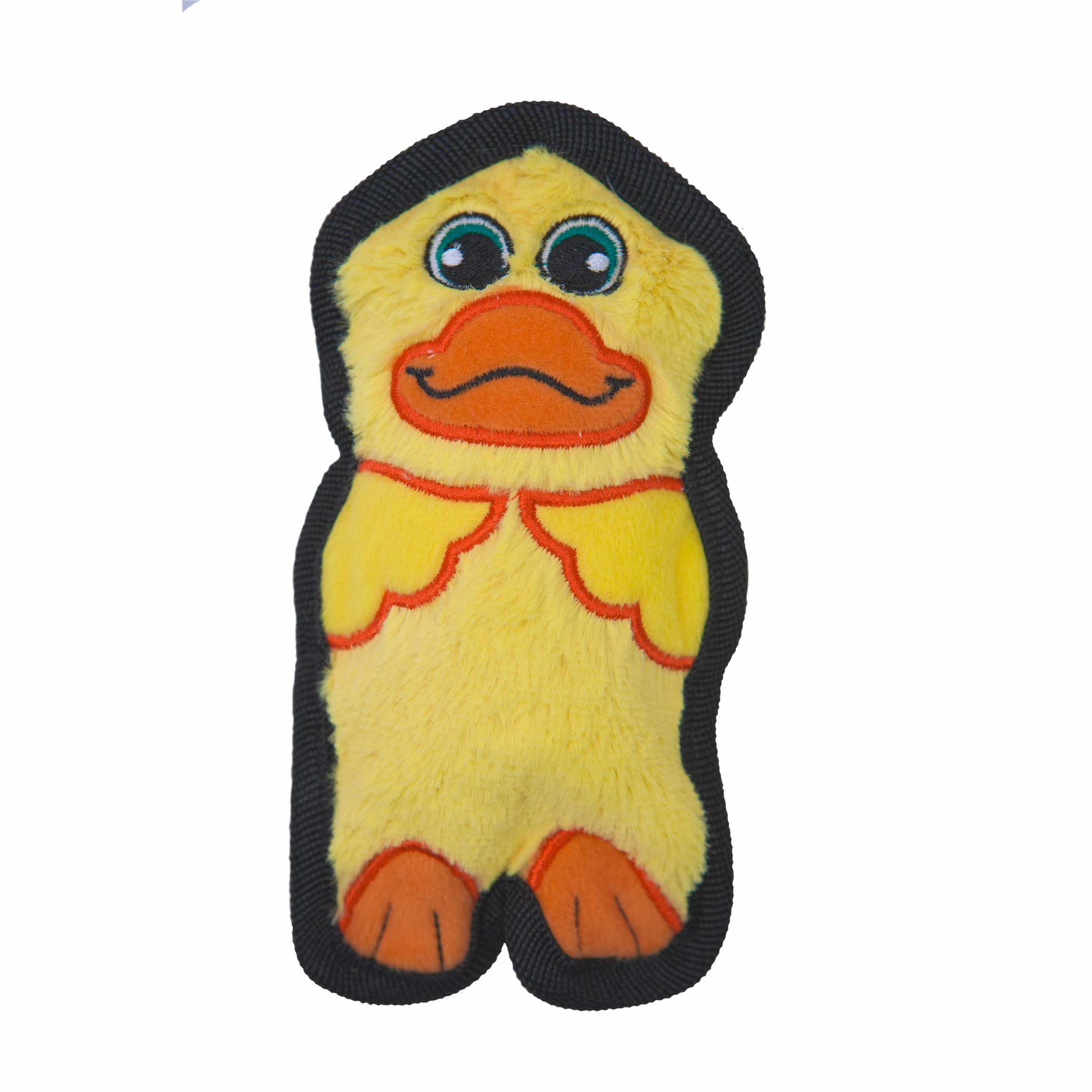 Outward Hound Invincibles Mini Duck Durable Plush Dog Toy XS Image 1