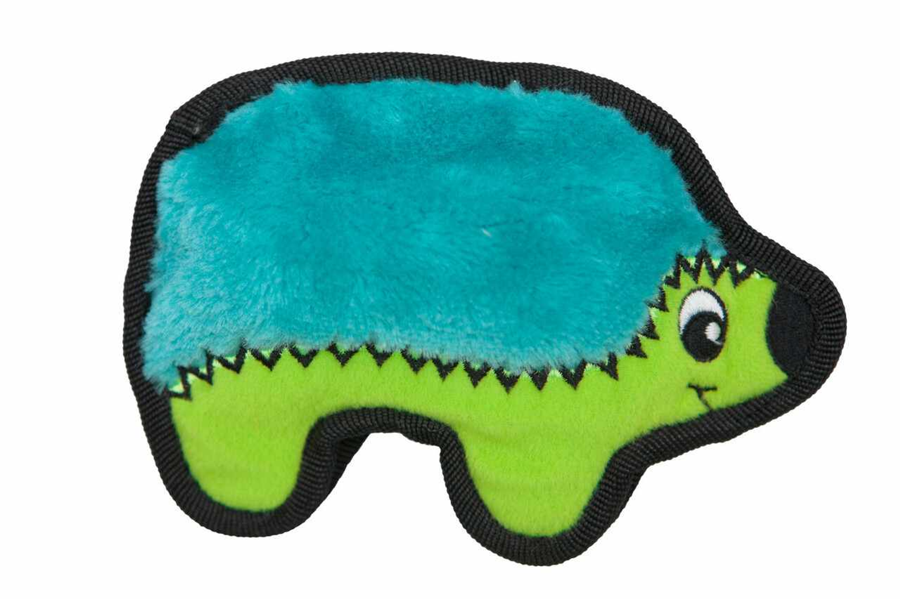 Outward Hound Invincibles Hedgehog Durable Plush Dog Toy Turquoise XS Image 1