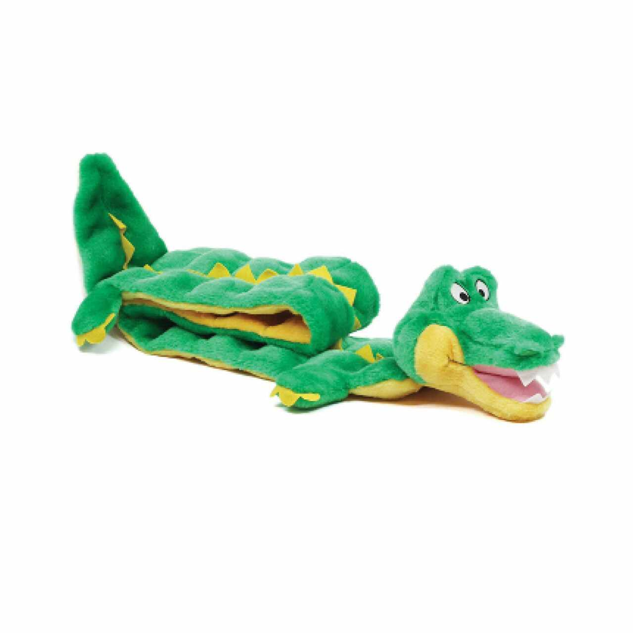 Outward Hound Squeaker Matz Gator Plush Dog Toy Image 1
