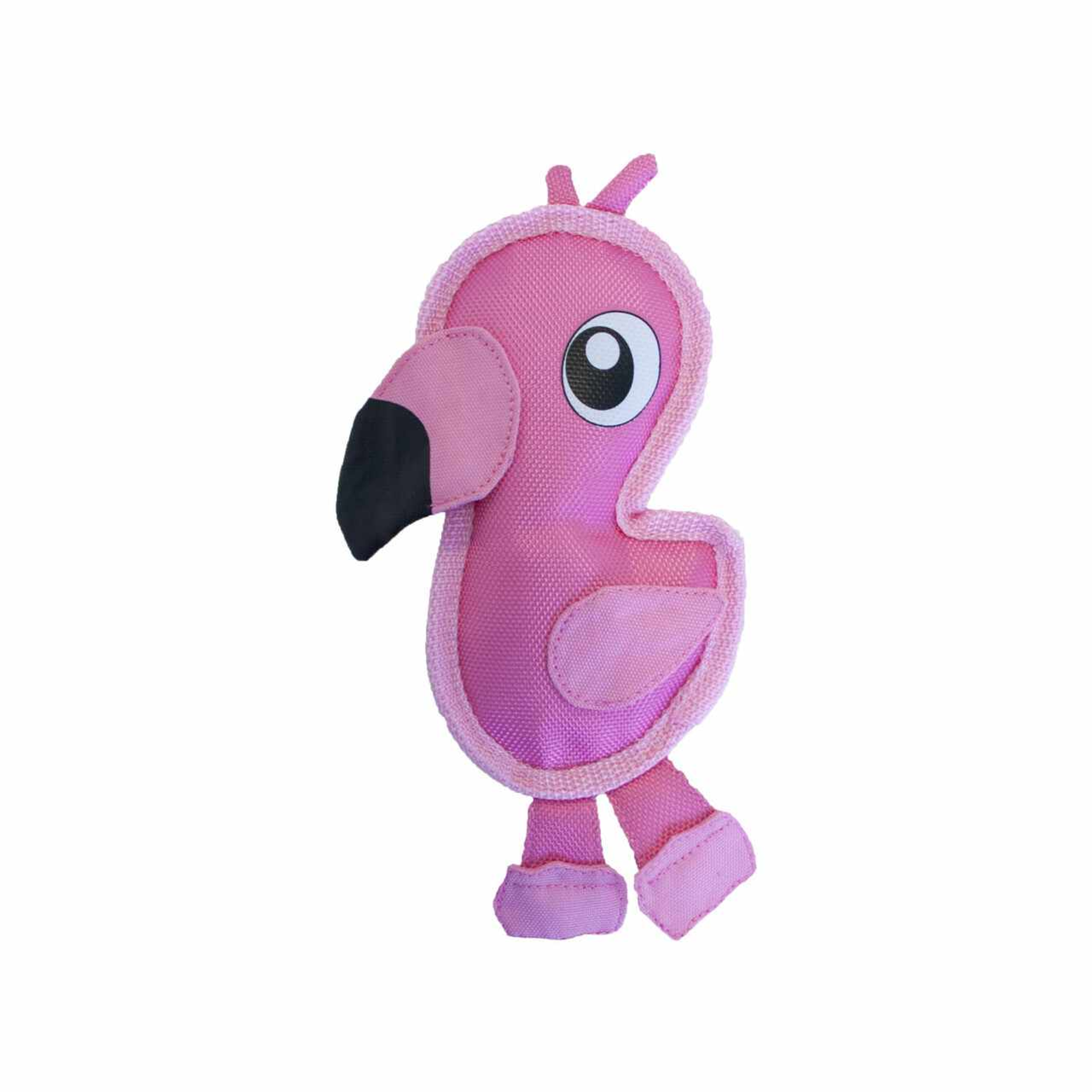 Outward Hound Fire Biterz Flamingo Durable Fire Hose Dog Toy Pink Small Image 1