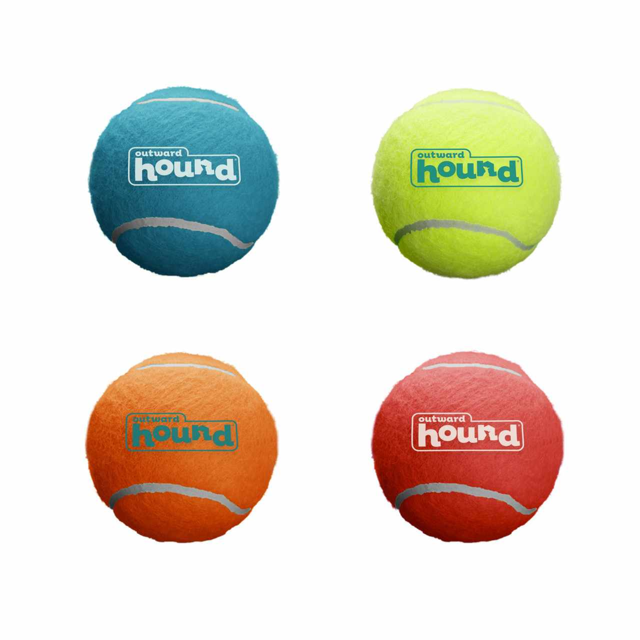 Outward Hound Squeaker Ballz Multicolor Small 4pk Image 1