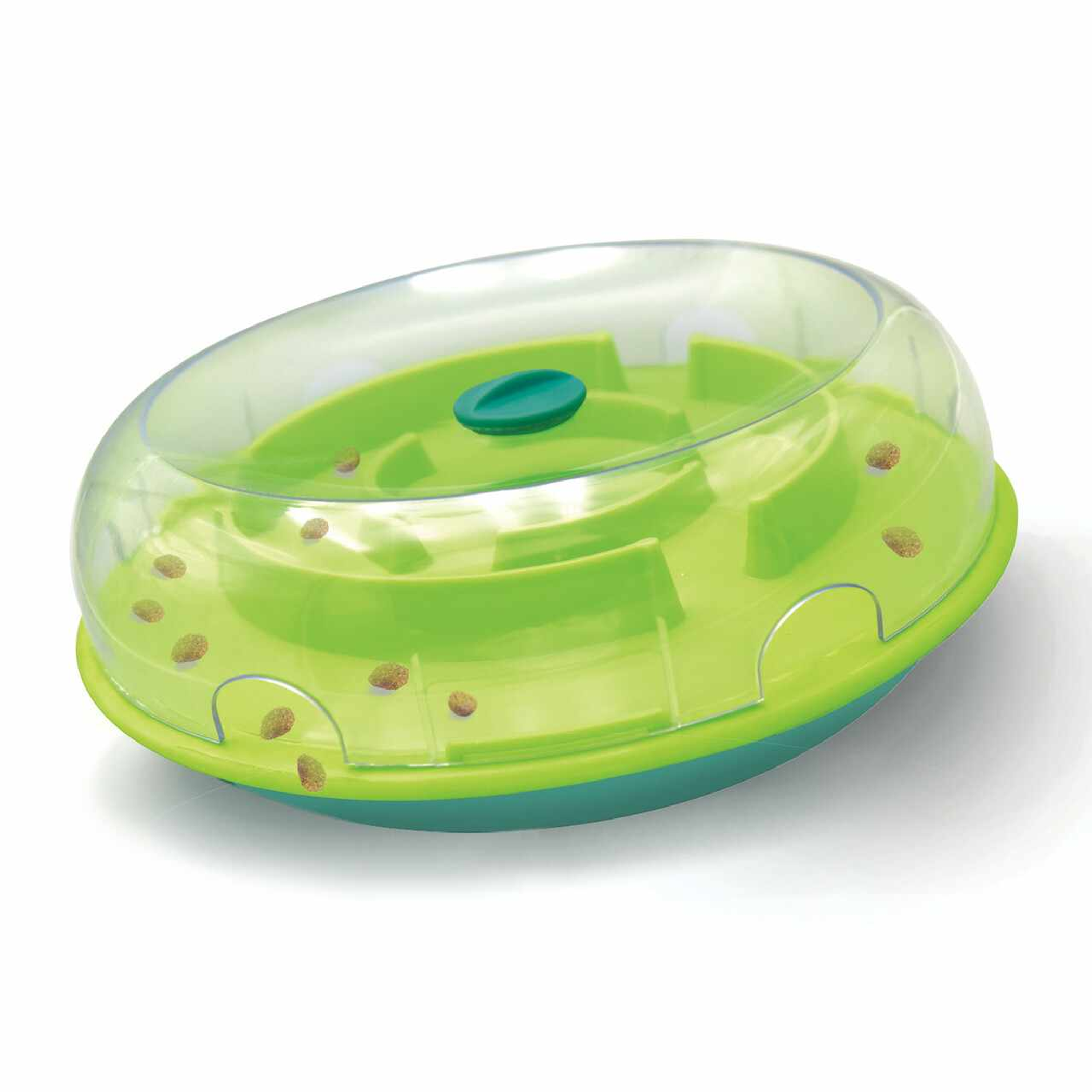 Nina Ottosson Wobble Slow Feeder Bowl Dog Game Blue/Green Level 1 Image 1