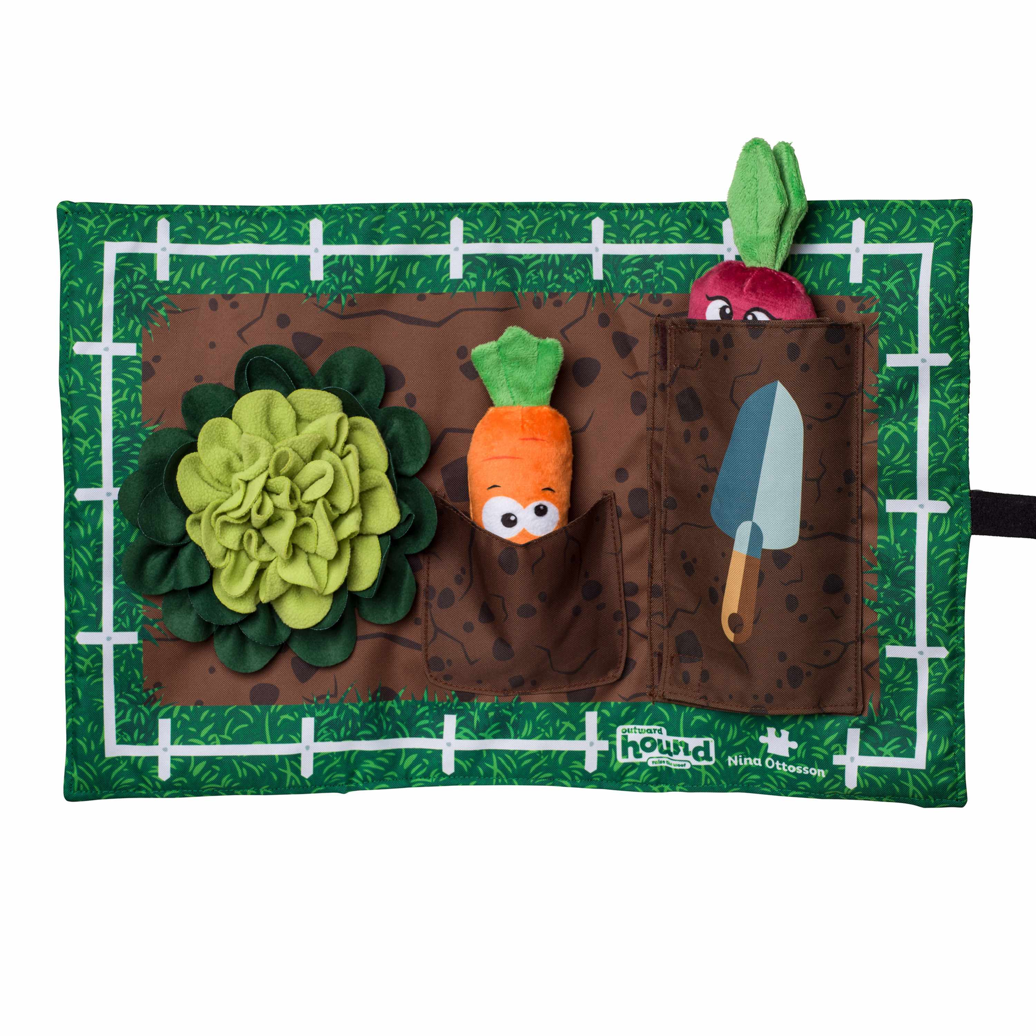 Nina Ottosson Activity Matz Garden Game Dog Puzzle Mat Image 1