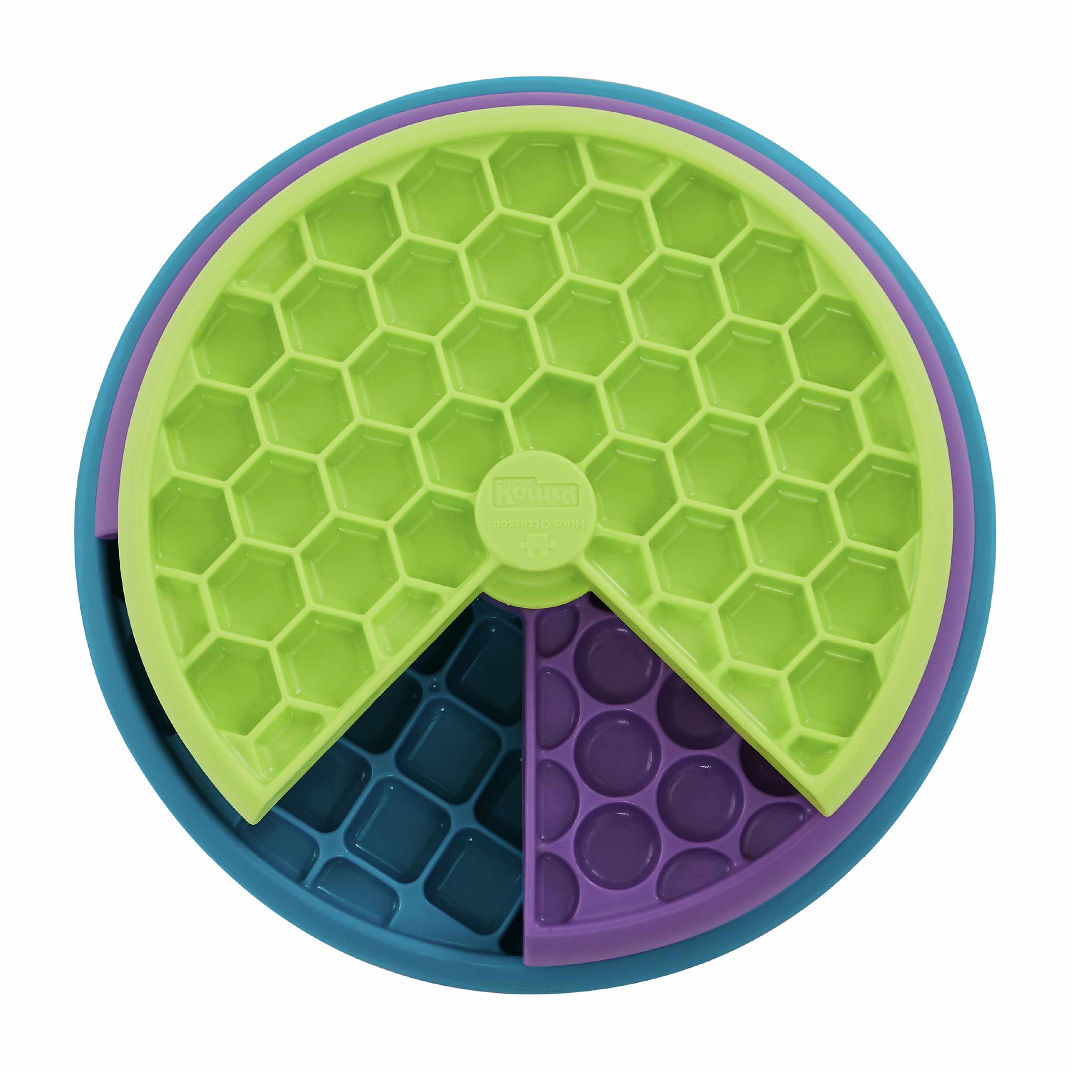 Nina Ottosson Lickin' Layers Interactive Treat Dog Puzzle Toy Multicolored Level 2 Image 1