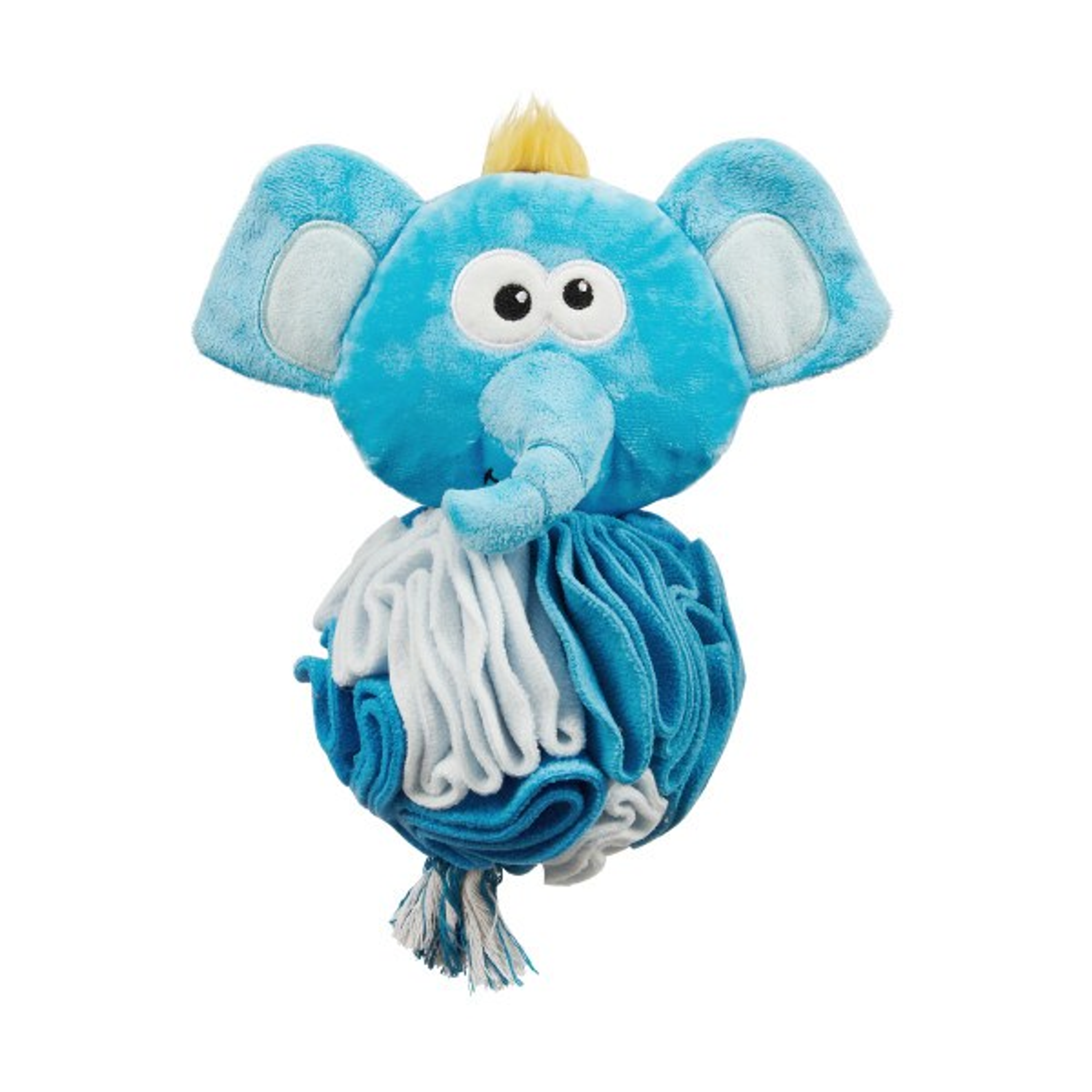 Nina Ottosson Stuff N' Snuffle Elephant Interactive Plush Dog Toy Blue Image 1