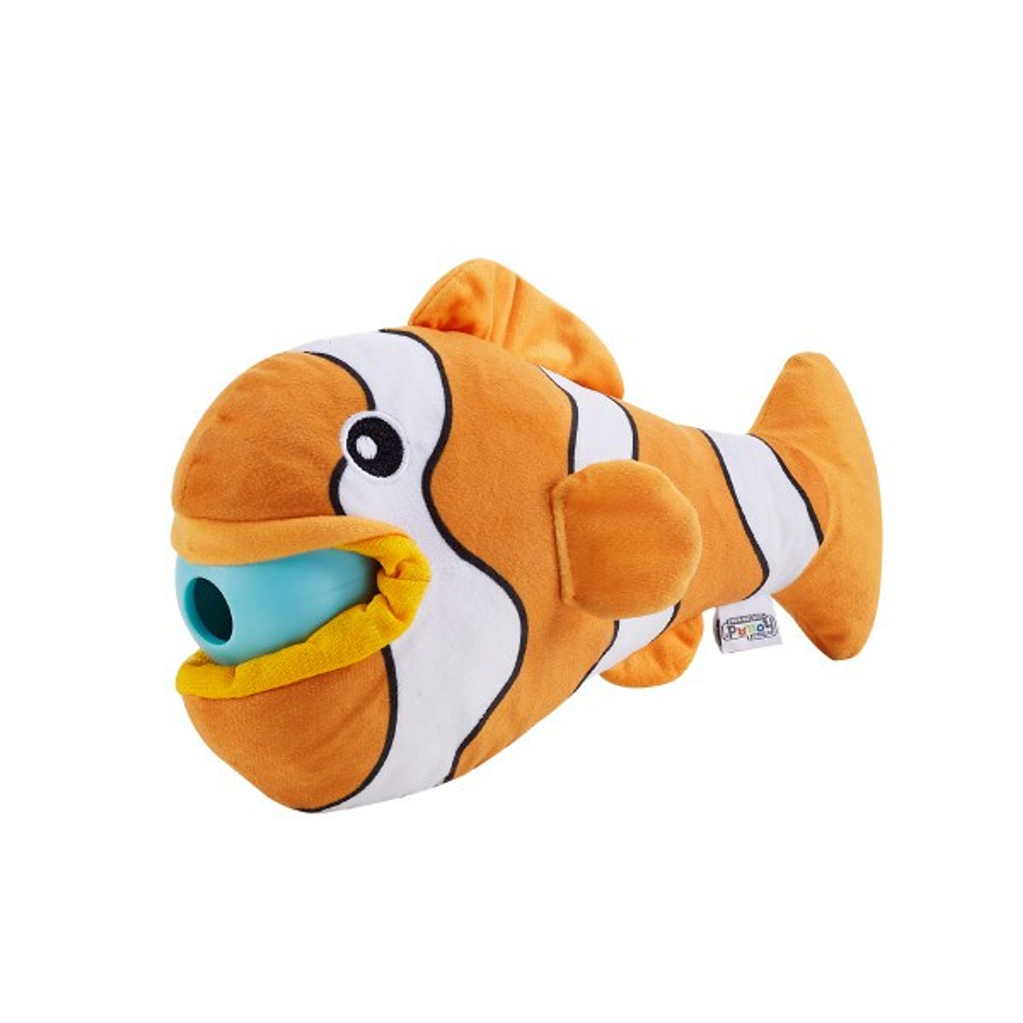 Nina Ottosson Big Mouthz Clown Fish Interactive Plush Dog Puzzle Toy Orange Image 1