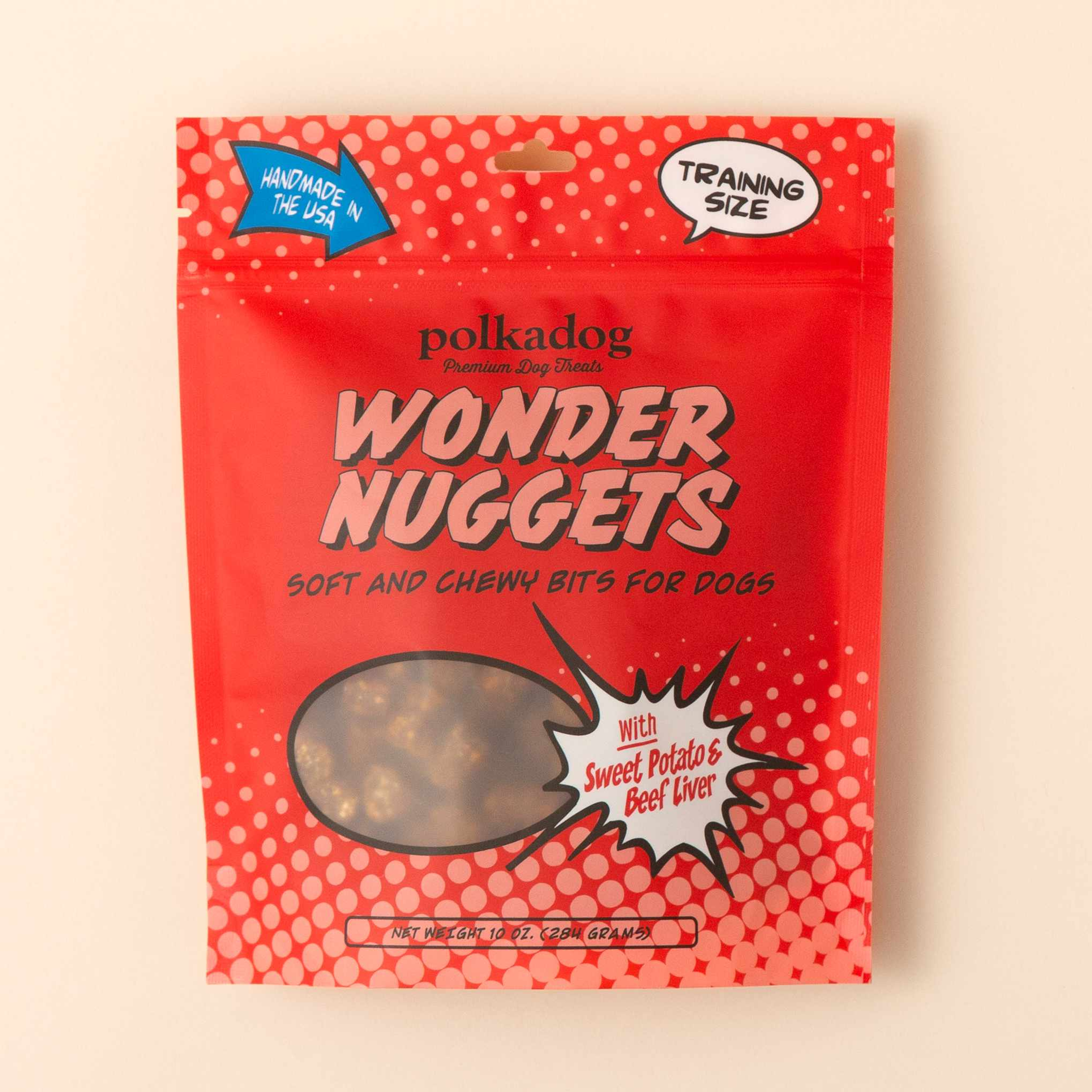 Polkadog Wonder Nuggets Training Bits Sweet Potato & Beef Liver Soft & Chewy Dog Treats Image 1