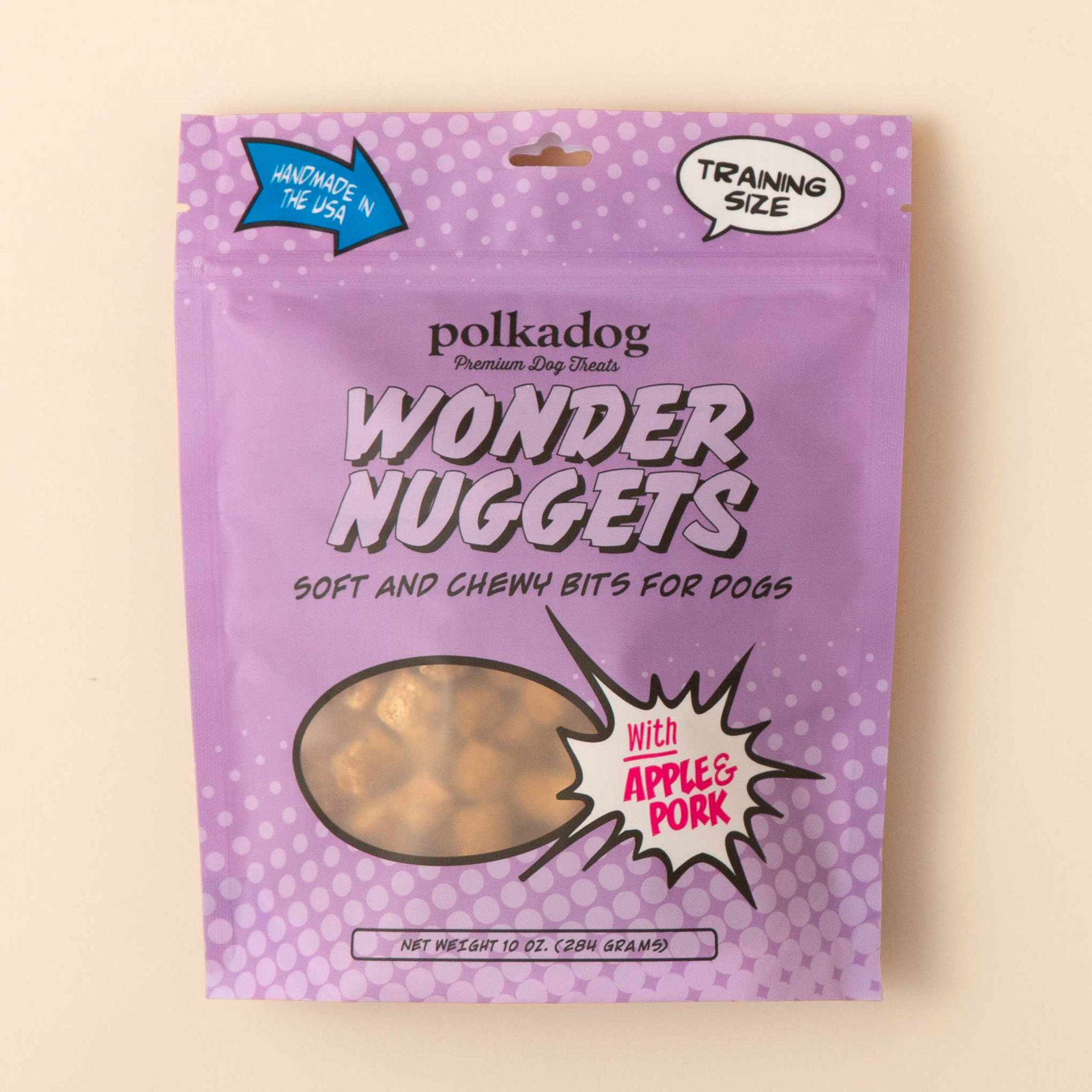 Polkadog Wonder Nuggets Training Bits Pork & Apple Soft & Chewy Dog Treat Image 1