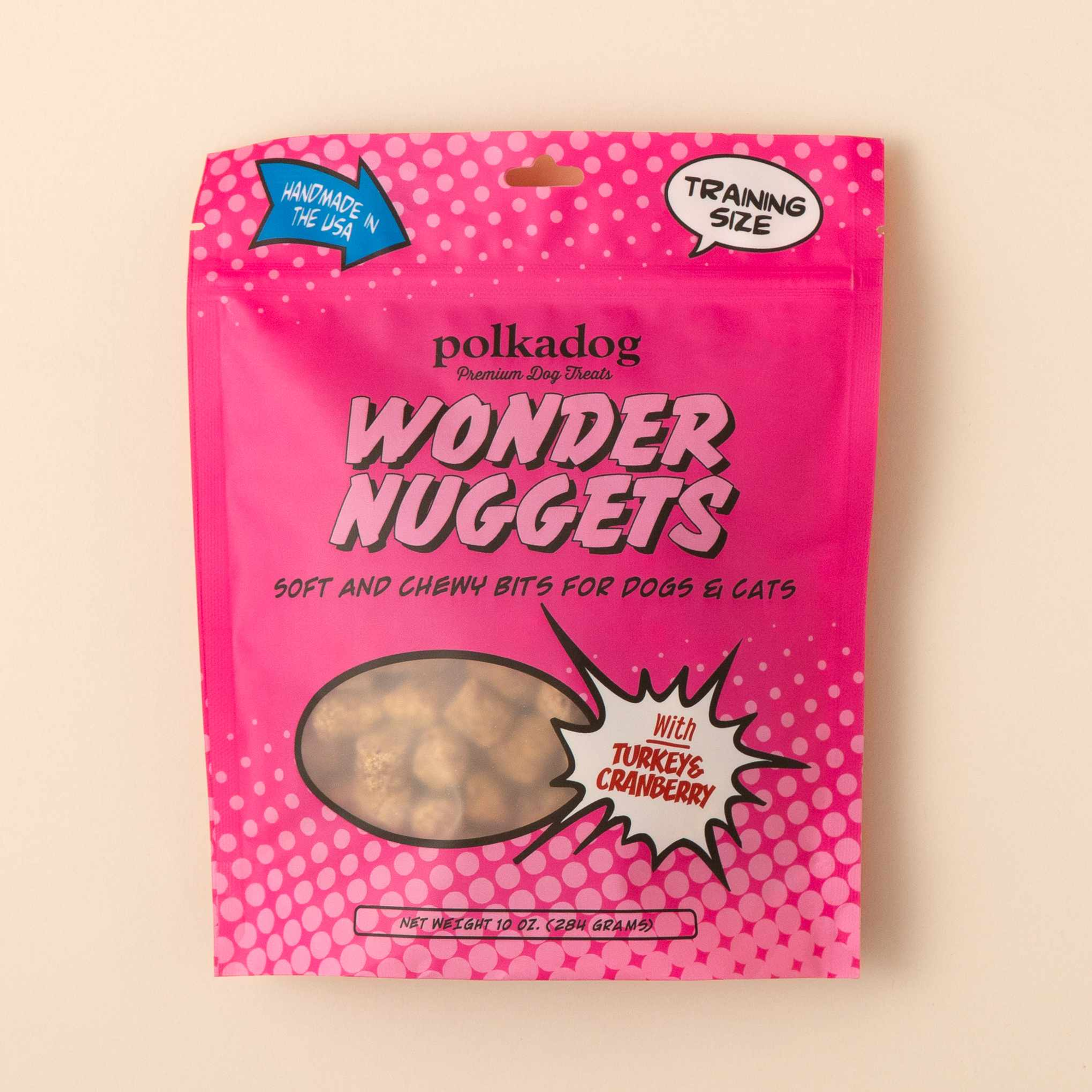 Polkadog Wonder Nuggets Training Bits Turkey & Cranberry Soft & Chewy Dog and Cat Treats Image 1