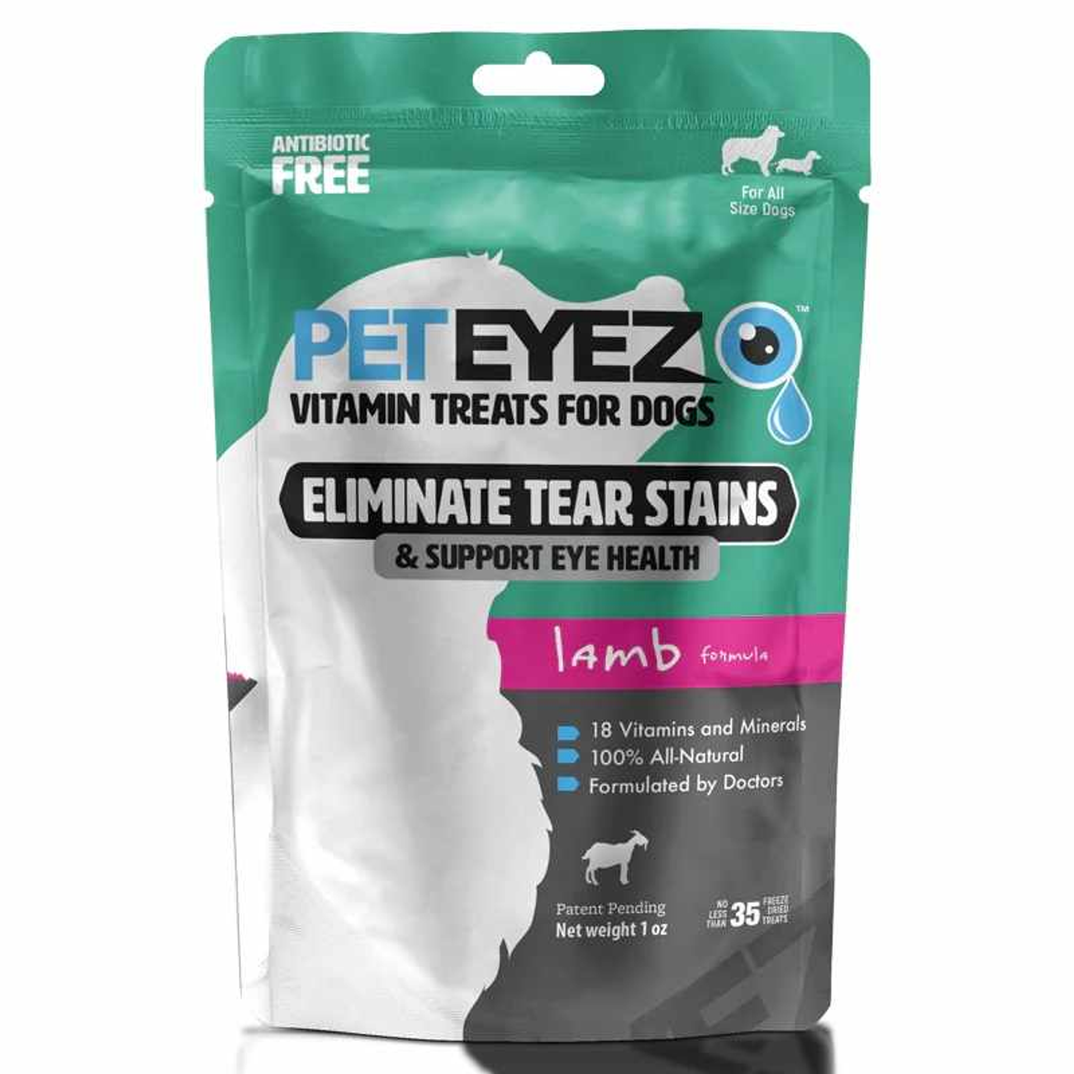 Pet Eyez Vitamin Treats for Dogs Lamb Formula 1oz Image 1