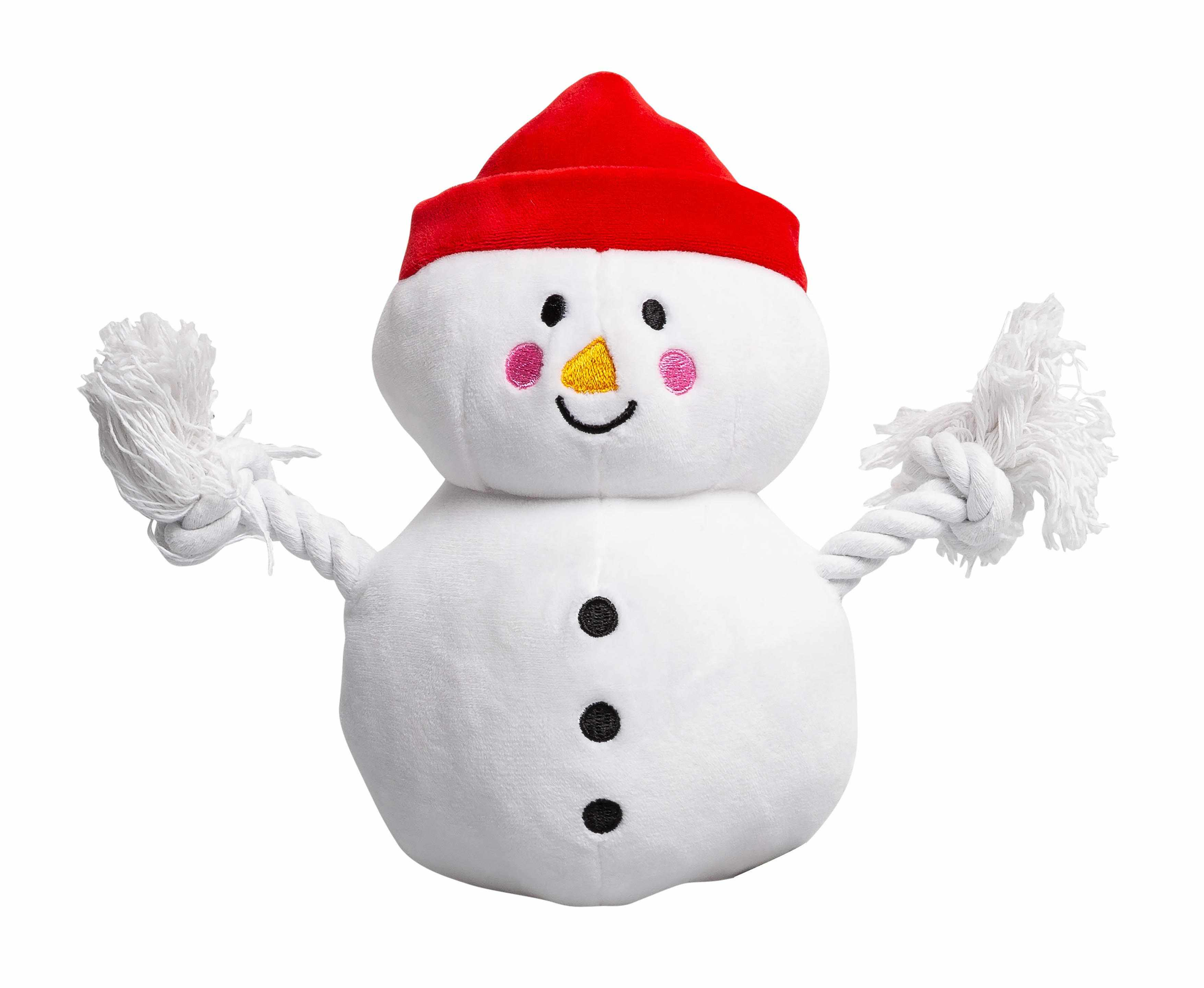 Pearhead Snowman Plush Dog Toy Image 1