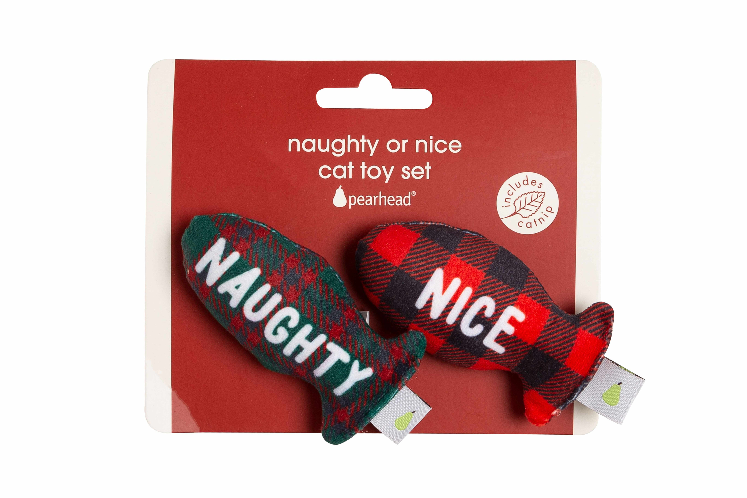 Pearhead Naughty Or Nice Cat Toy Set Image 1
