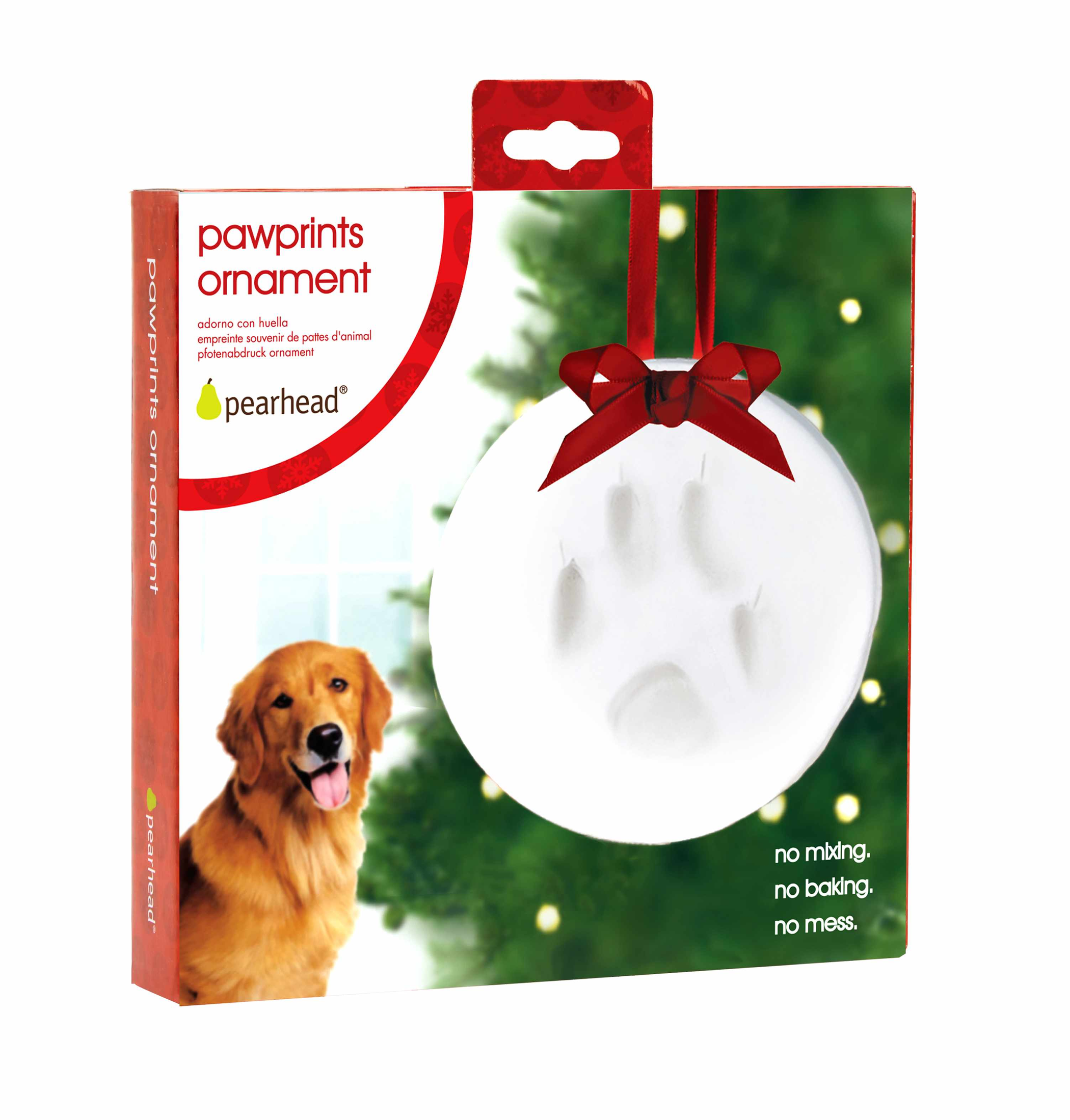 Pearhead Pawprints Ornament Image 1