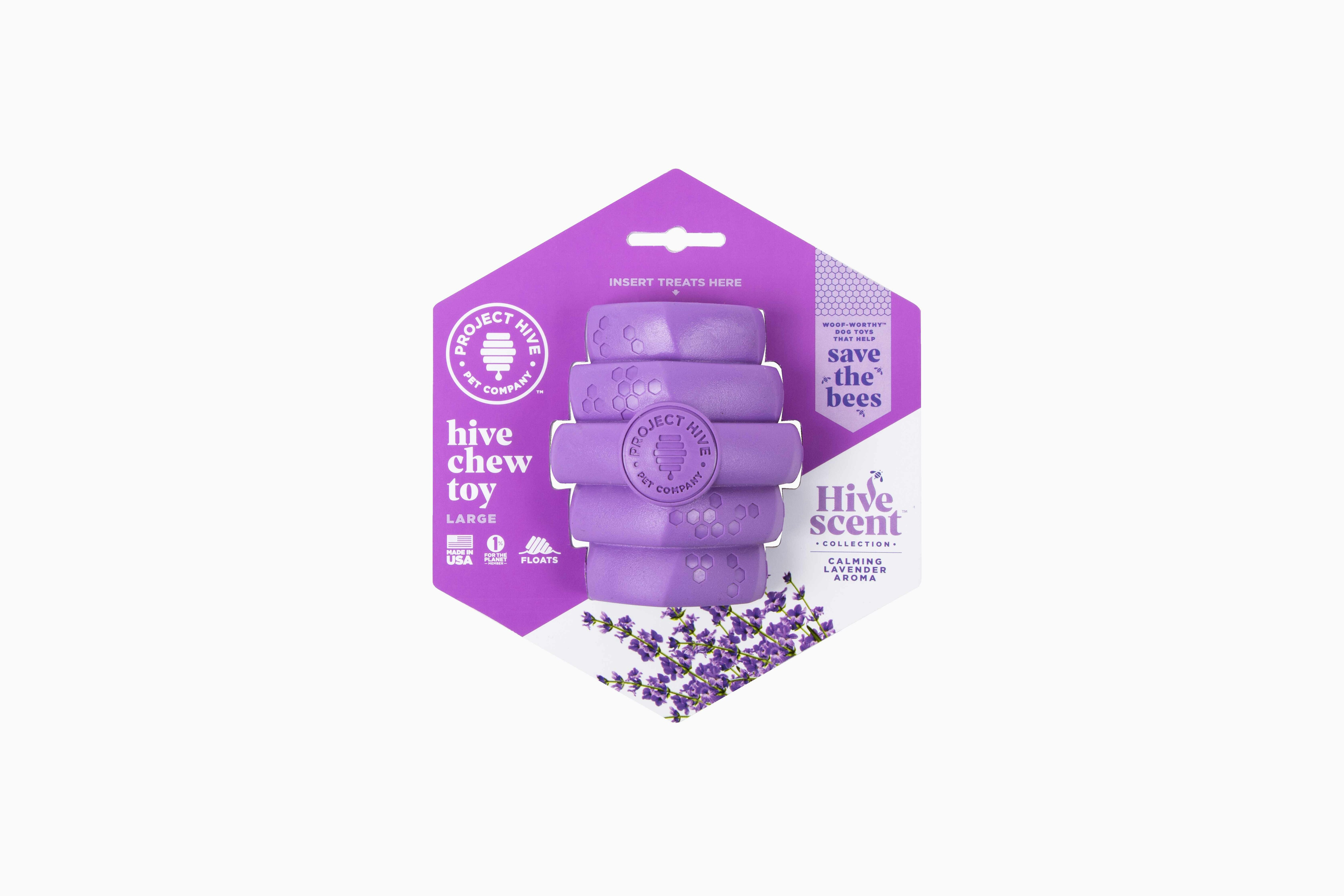 Project Hive Calming Lavender Scent Hive Chew Toy Image 1
