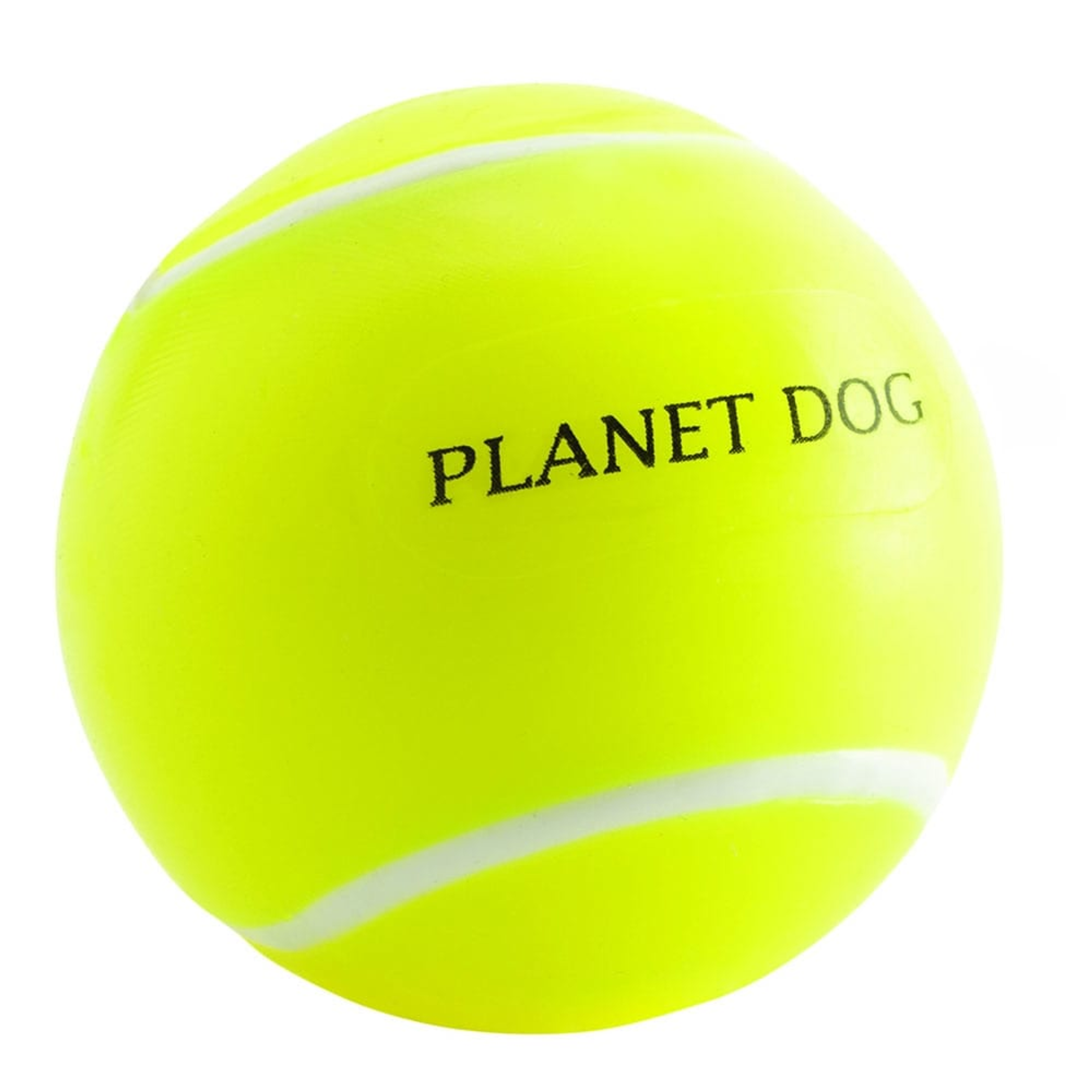 Planet Dog Orbee-Tuff Tennis Ball Treat-Dispensing Dog Chew Toy Yellow Image 1