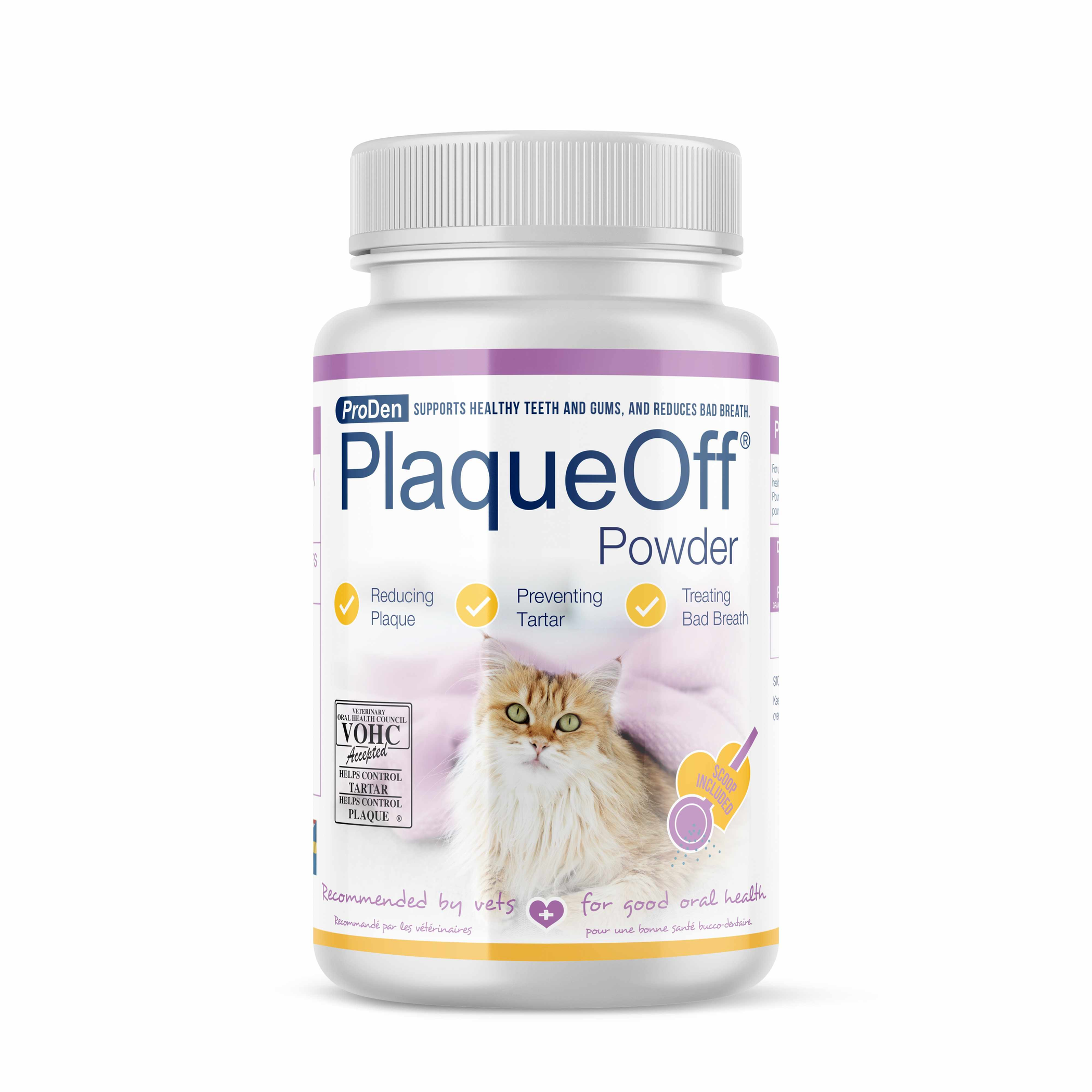PlaqueOff Powder 40 Gram Bottle For Cats Image 1