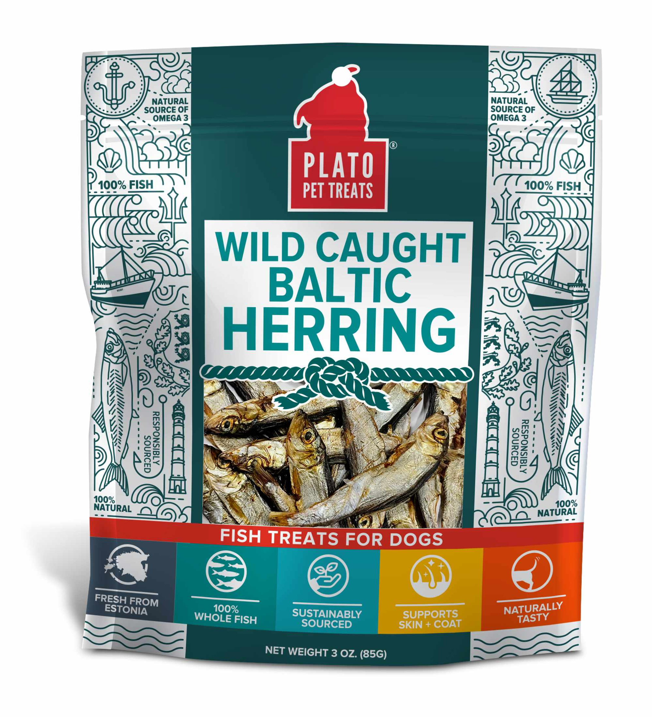Plato Pet Treats Baltic Herring Image 1
