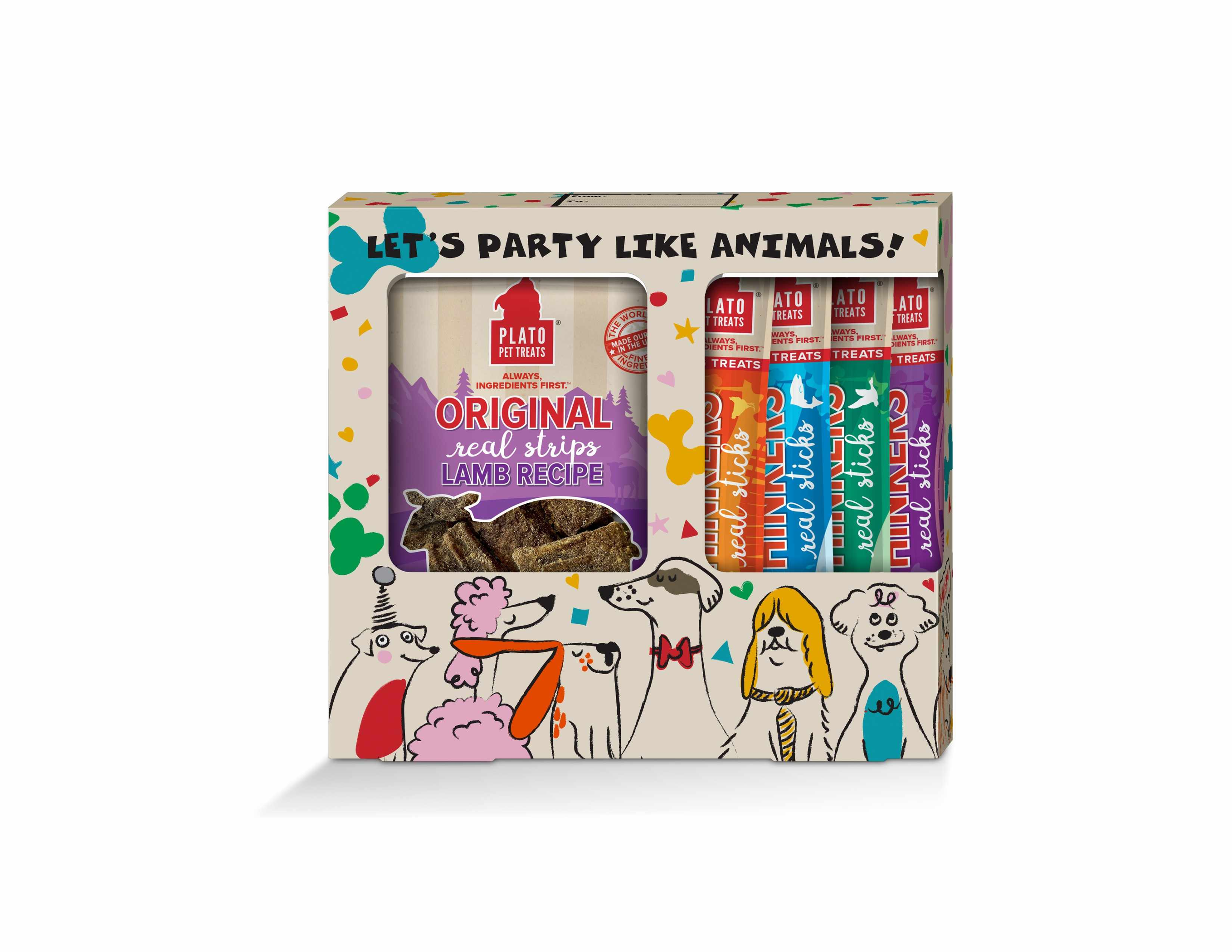 Plato Pet Treats Celebration Gift Box 5ct Image 1