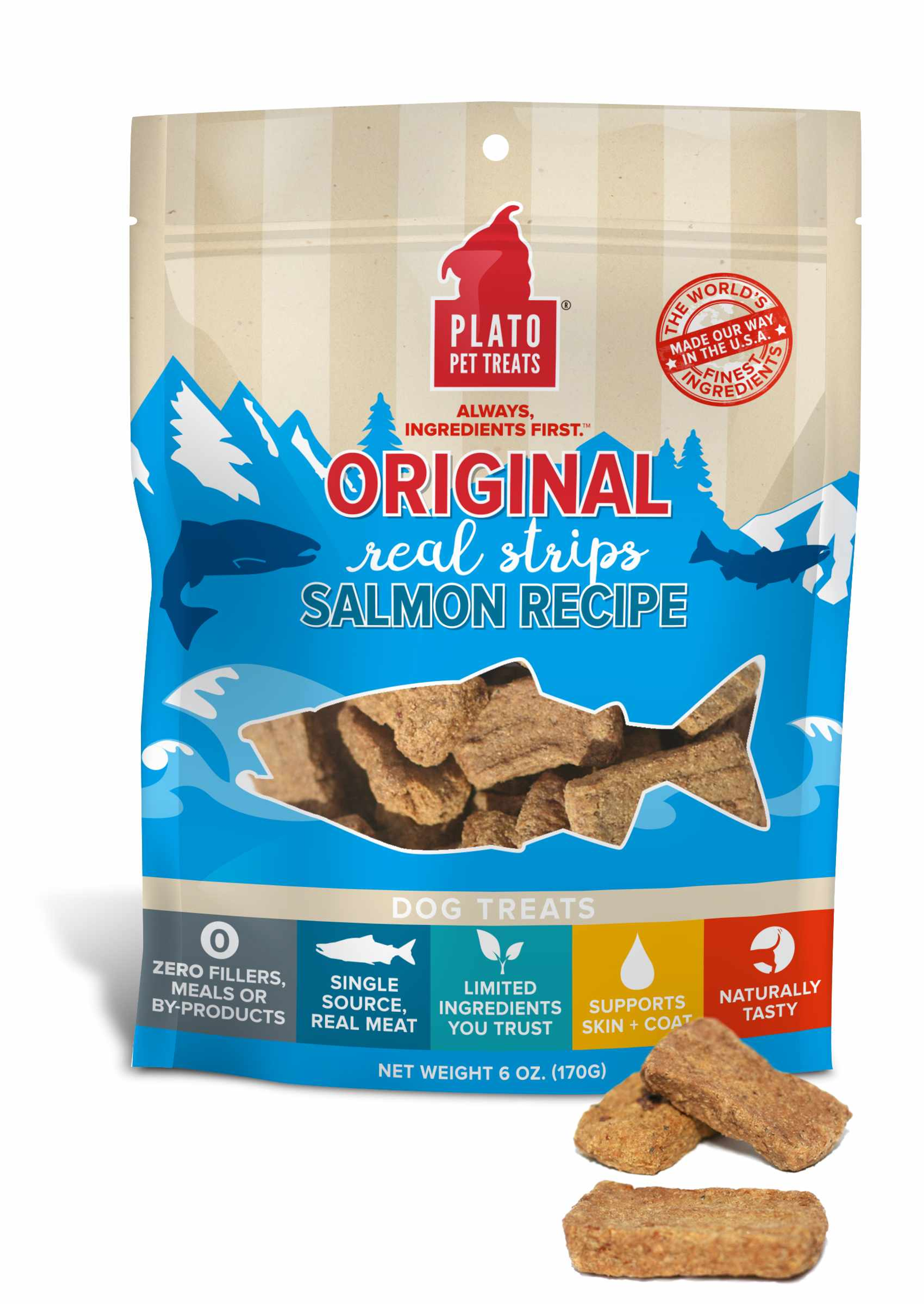 Plato Original Real Strips Salmon Image 1