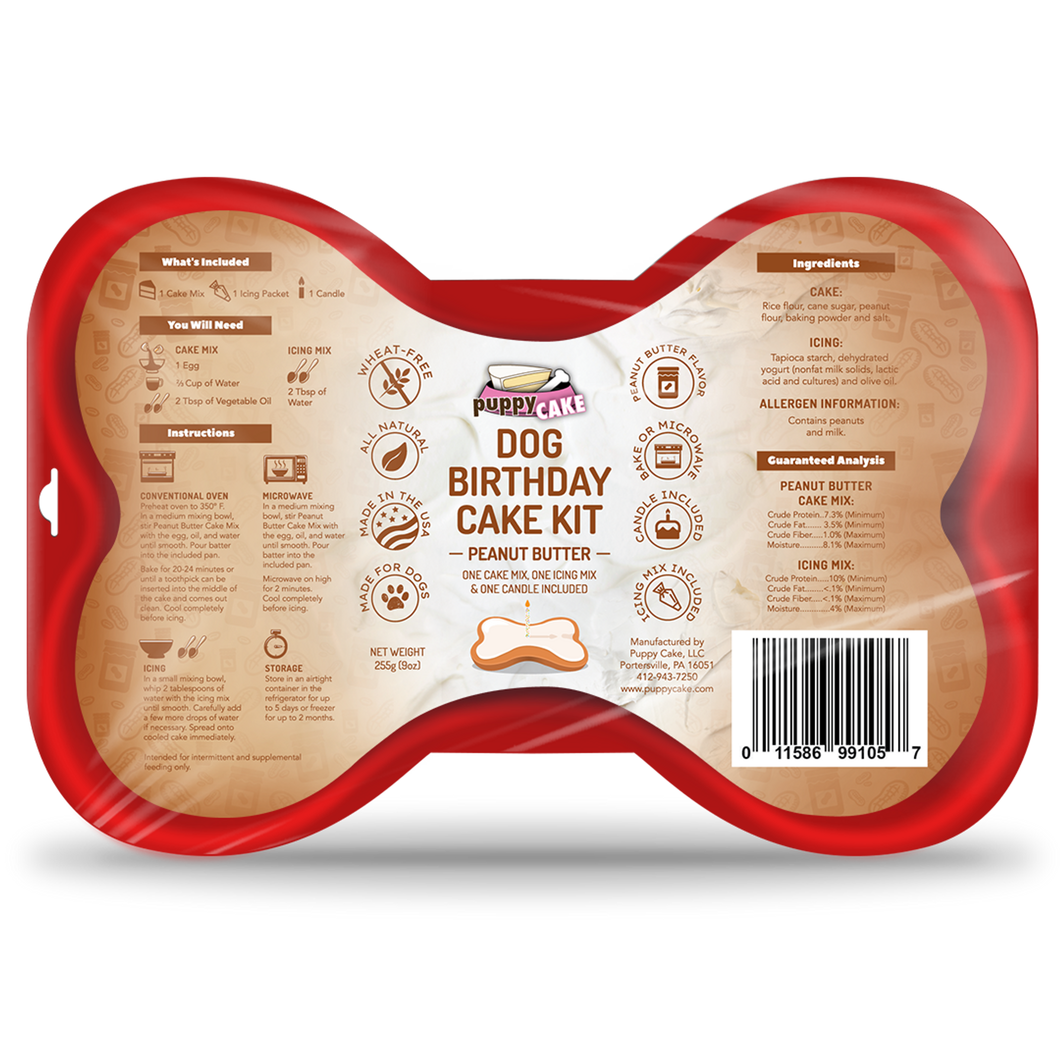 Puppy Cake Dog Birthday Cake Kit Image 1