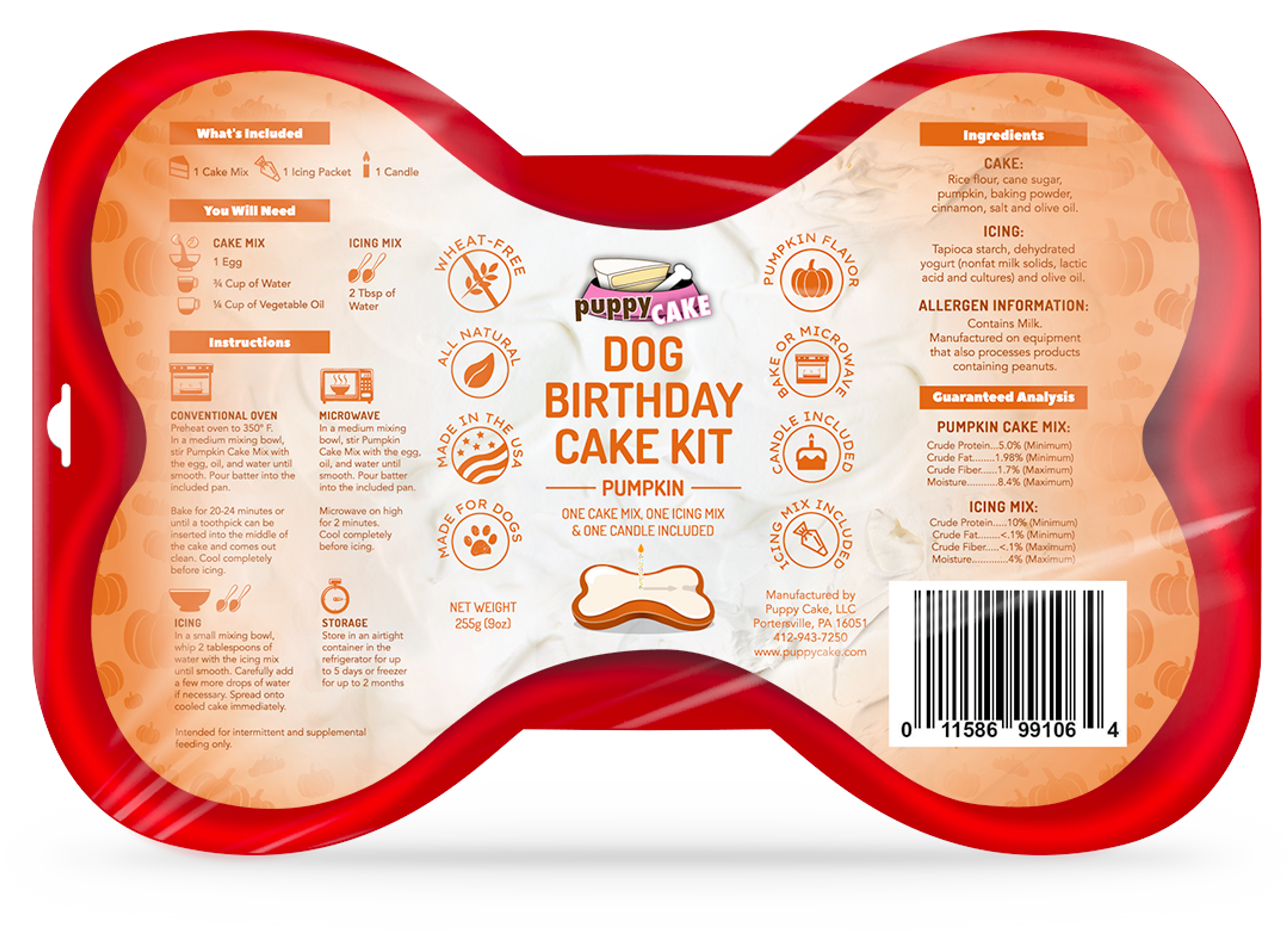 Puppy Cake Dog Birthday Cake Kit Image 1
