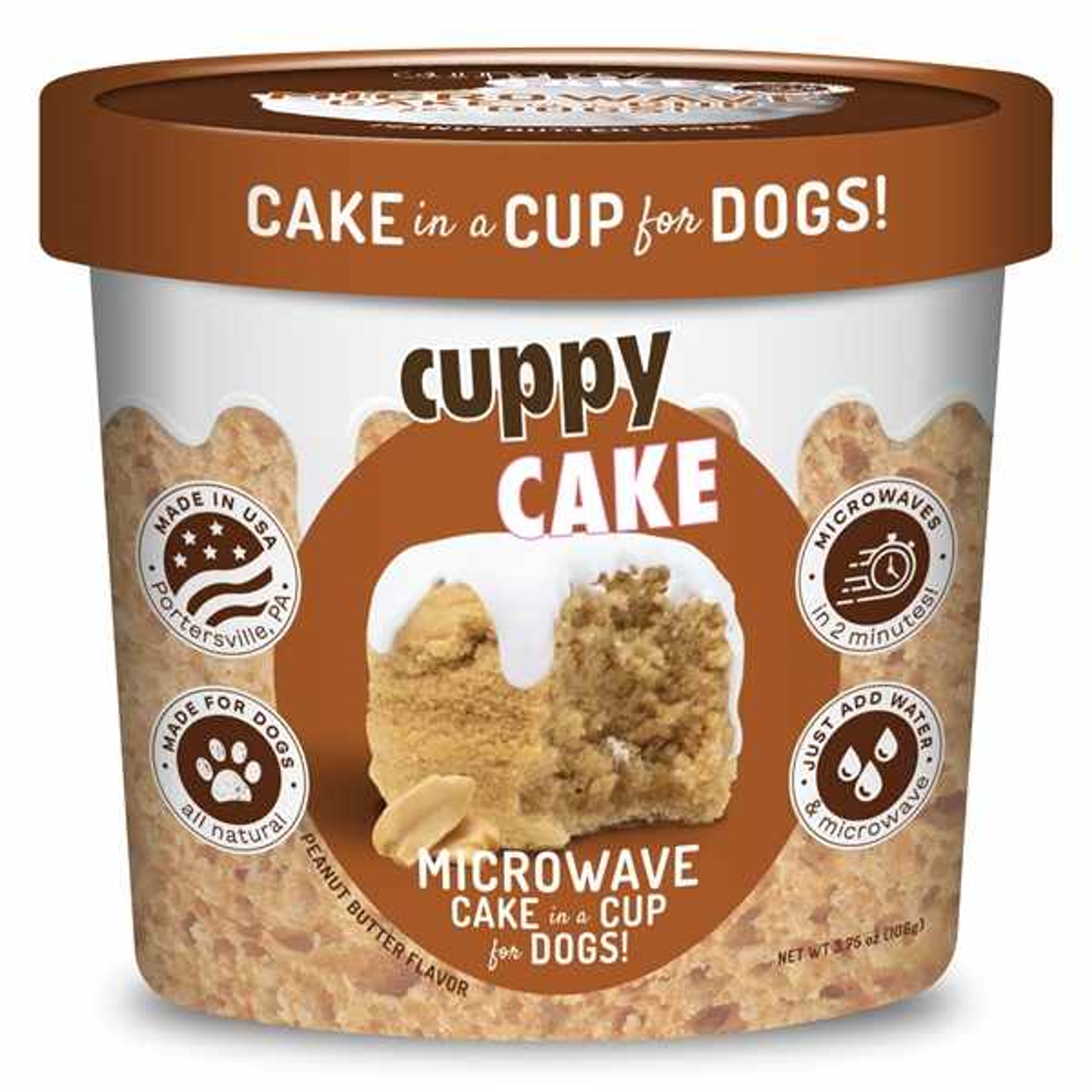 Puppy Cake Cuppy Cake Peanut Butter Flavor 4oz Image 1