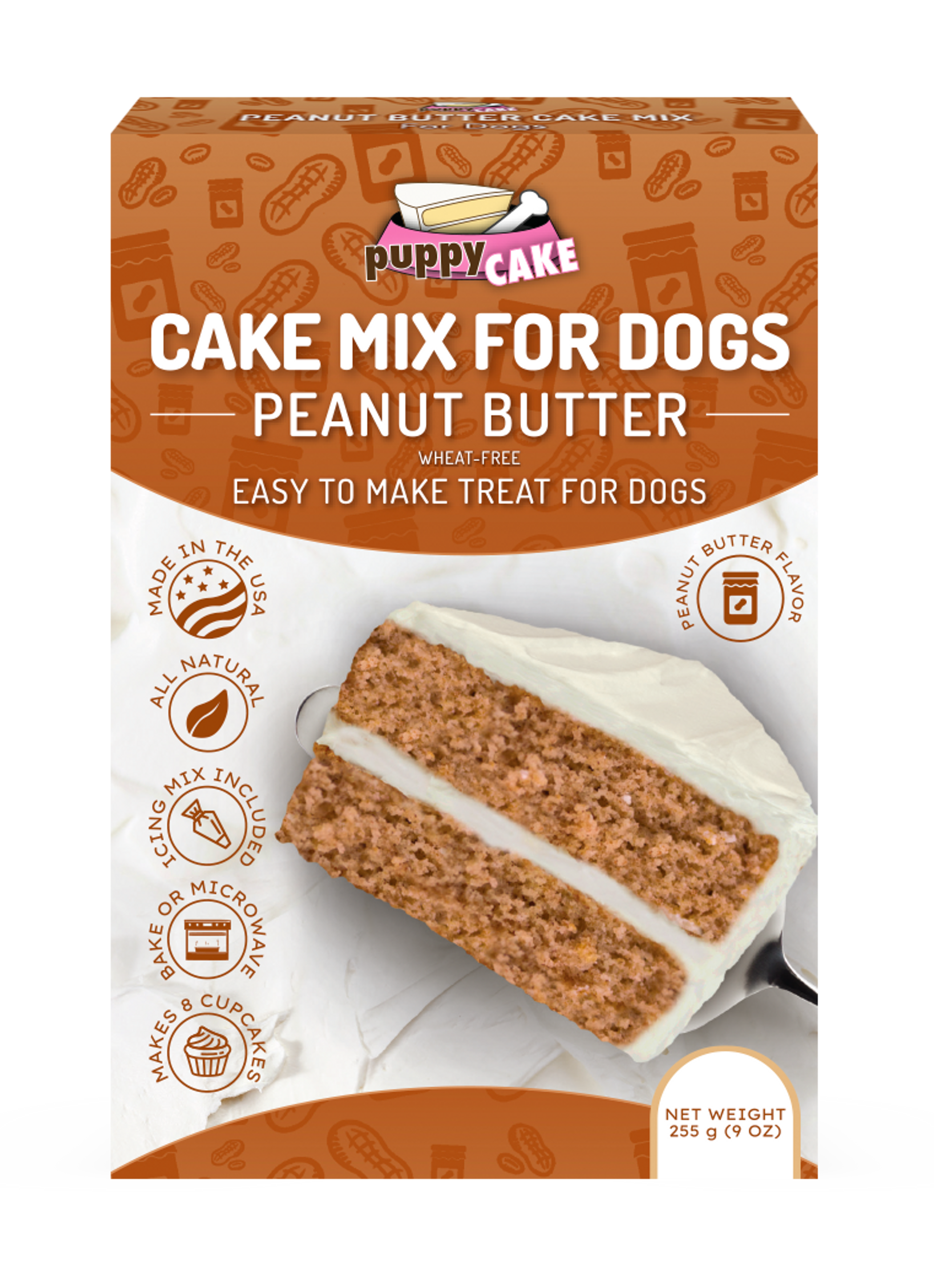 Puppy Cake Mix Peanut Butter 9oz Image 1