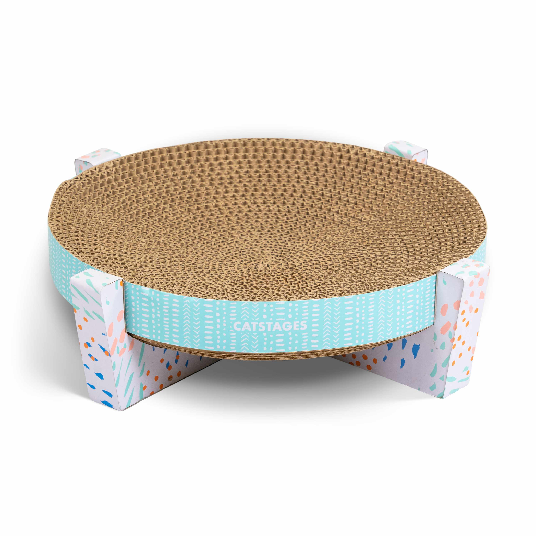 Catstages Scratch, Snuggle & Rest Corrugated Cat Scratcher With Catnip Image 1