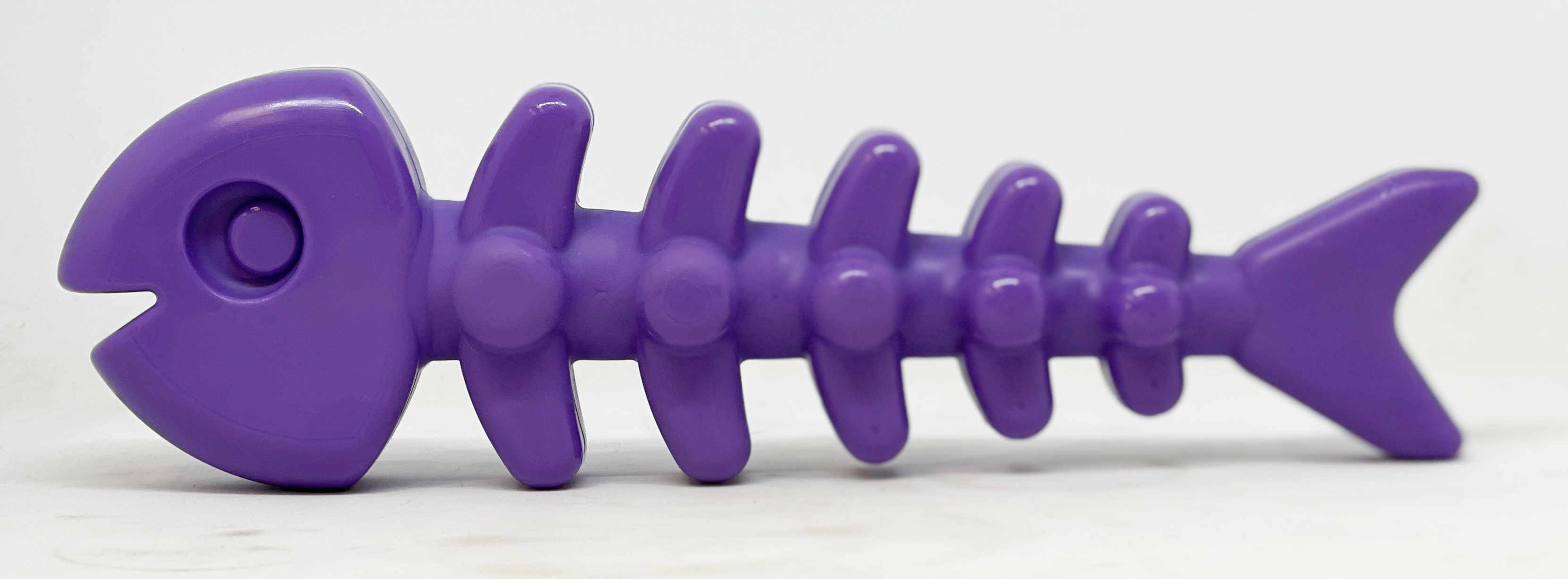 SodaPup Nylon Fish Bone Durable Chew Toy Purple 8