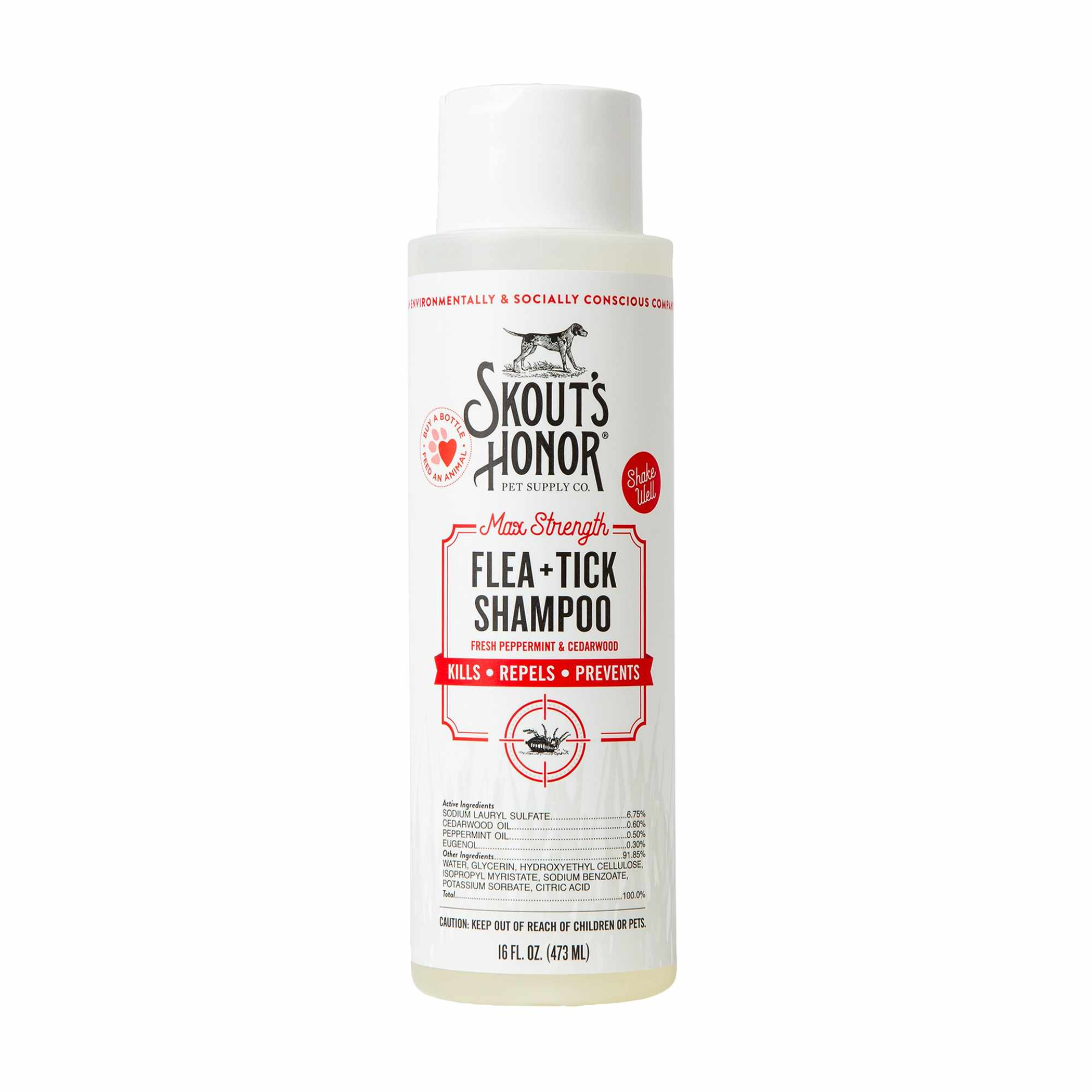 Skout's Honor Flea + Tick Shampoo 16oz Image 1