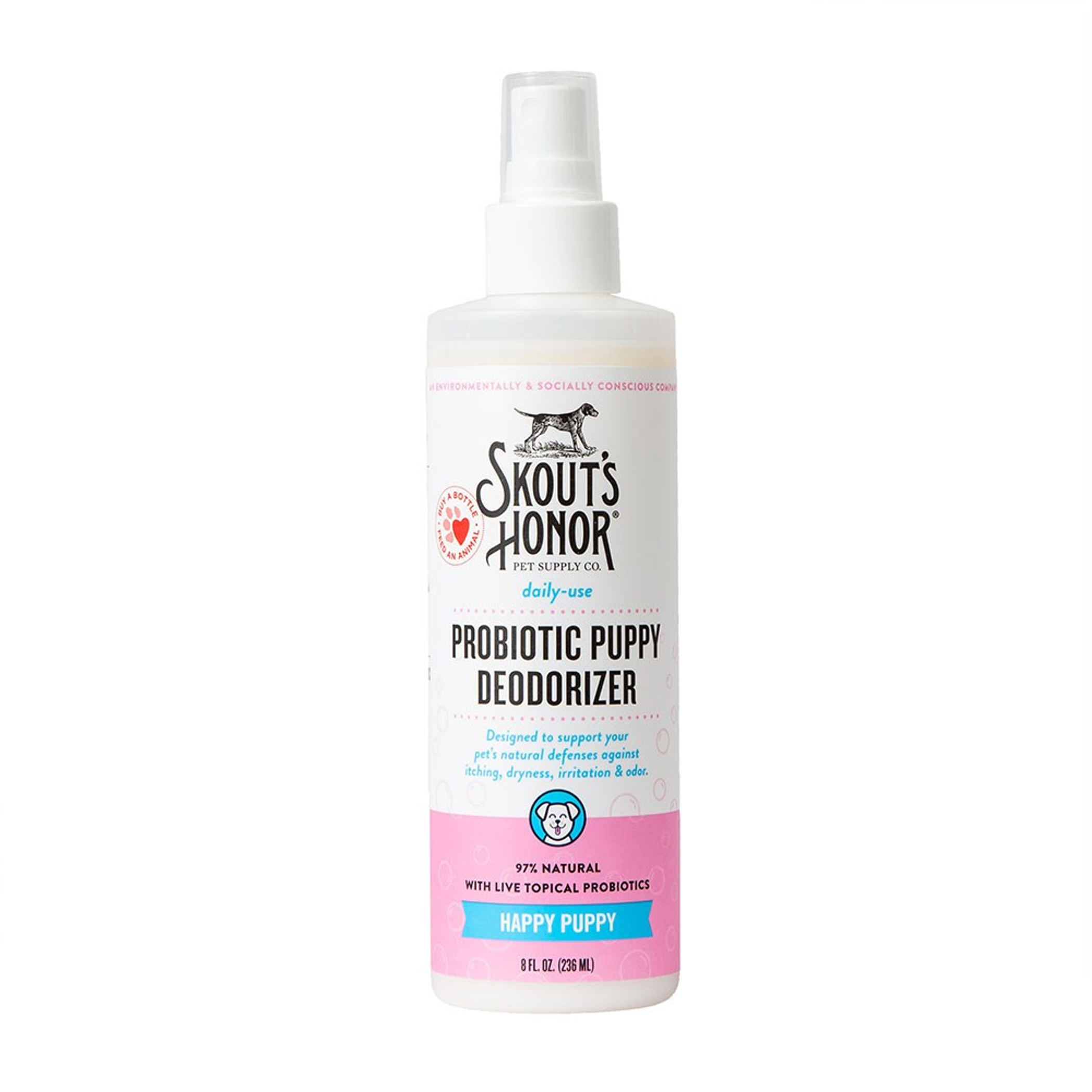 Skout's Honor Probiotic Daily Use Deodorizer Happy Puppy 8 oz Image 1