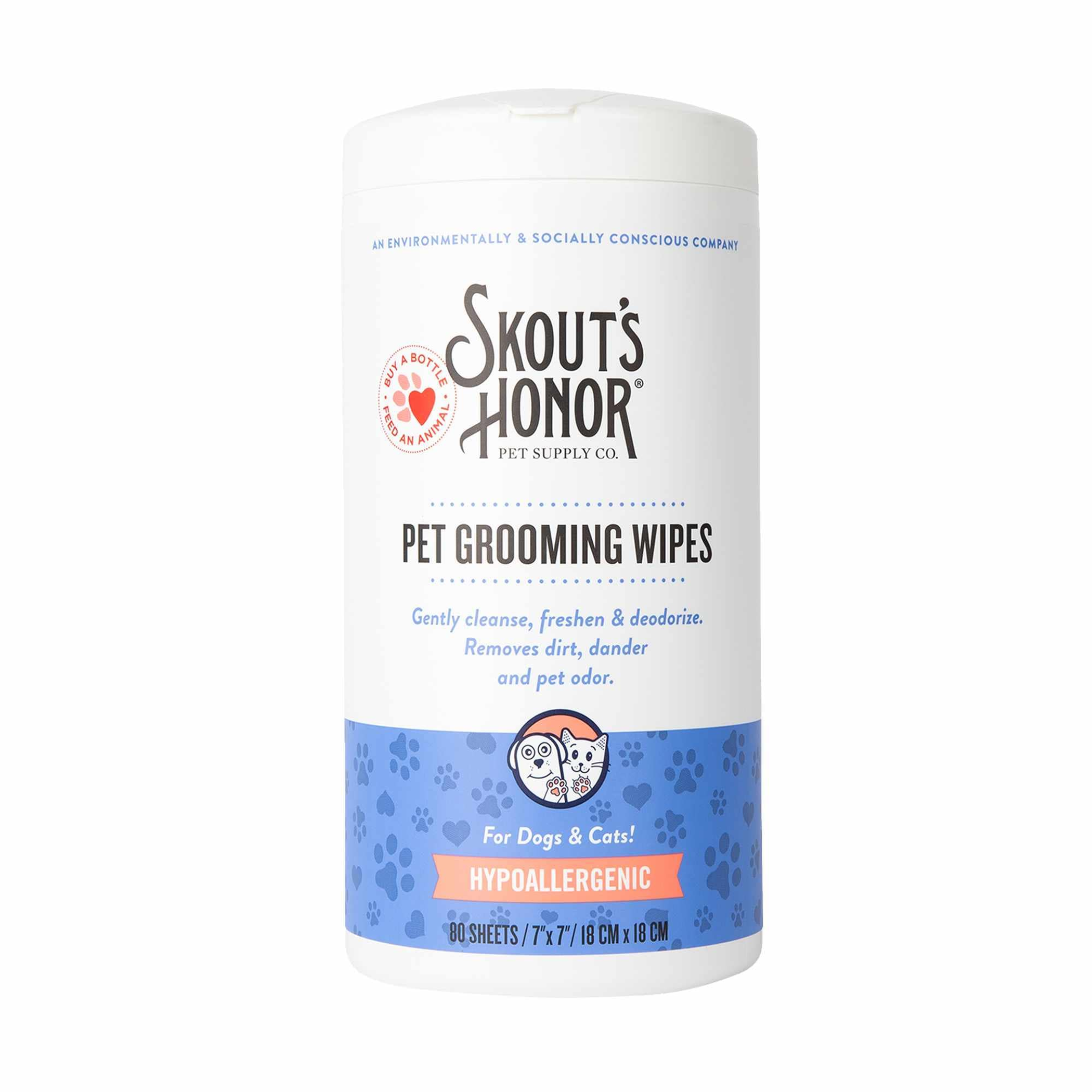 Skout's Honor Pet Grooming Wipes for Dogs & Cats 80ct Image 1