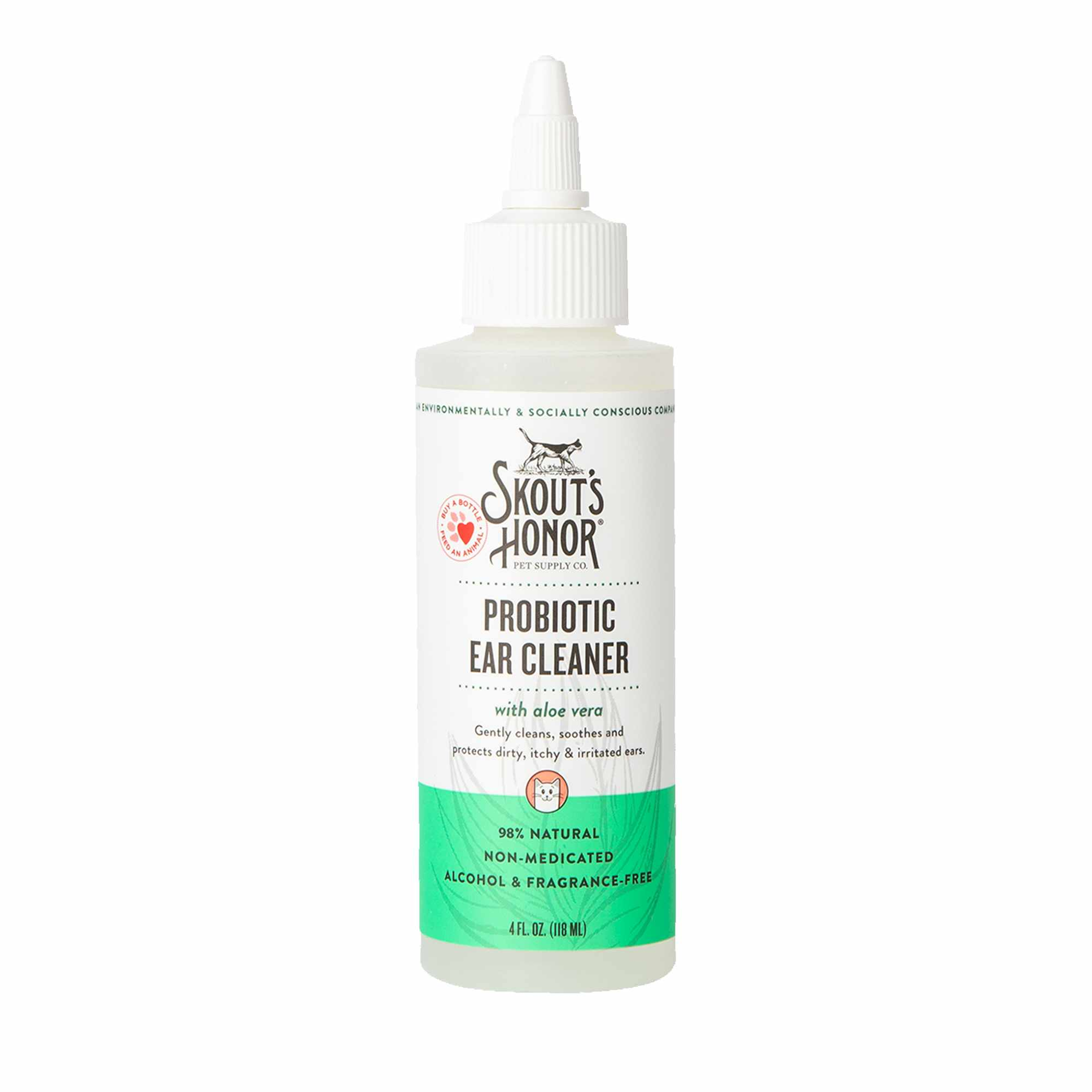 Skout's Honor Cat Probiotic Ear Cleaner 4oz Image 1