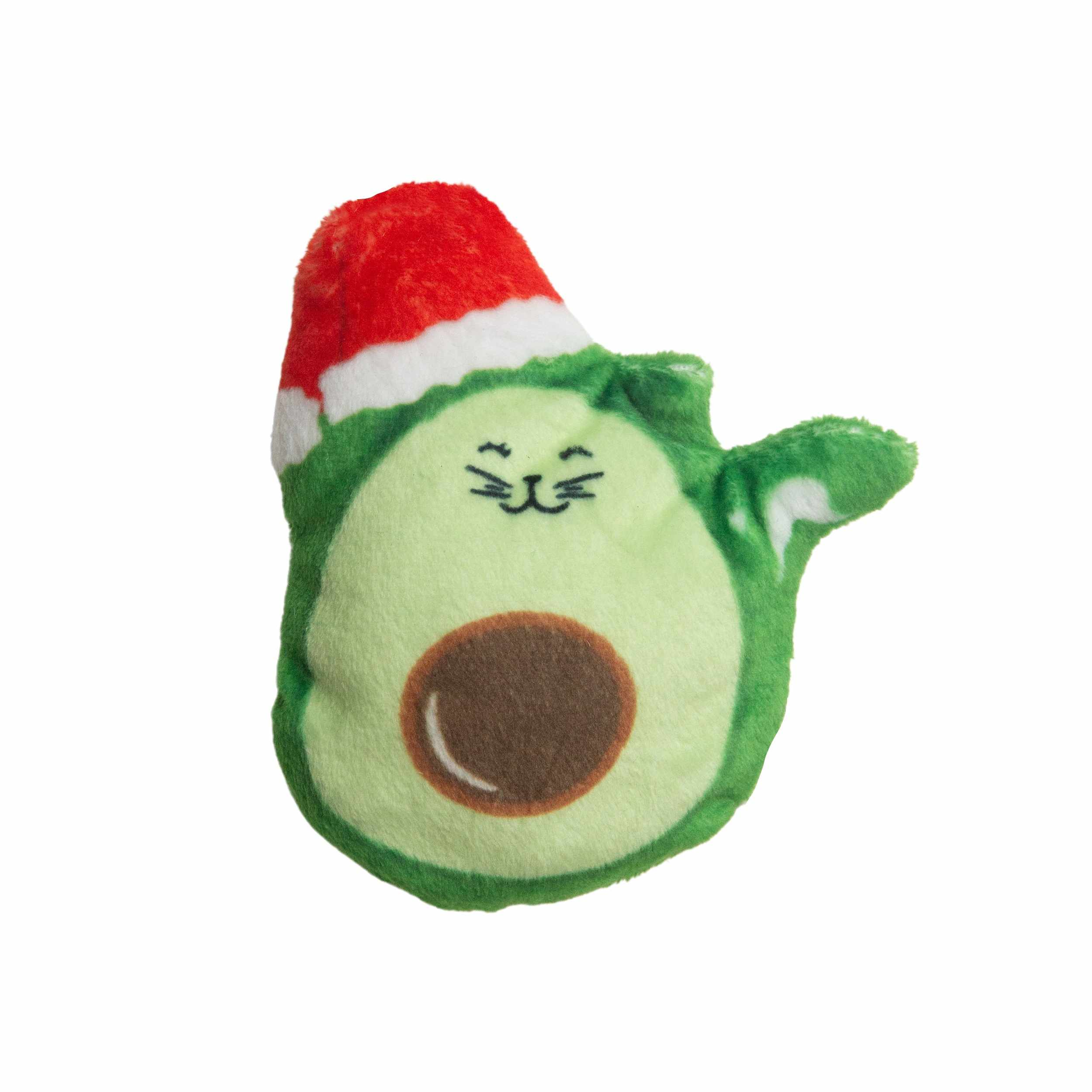 SnugArooz Avocato with Santa Hat (with Catnip) -4