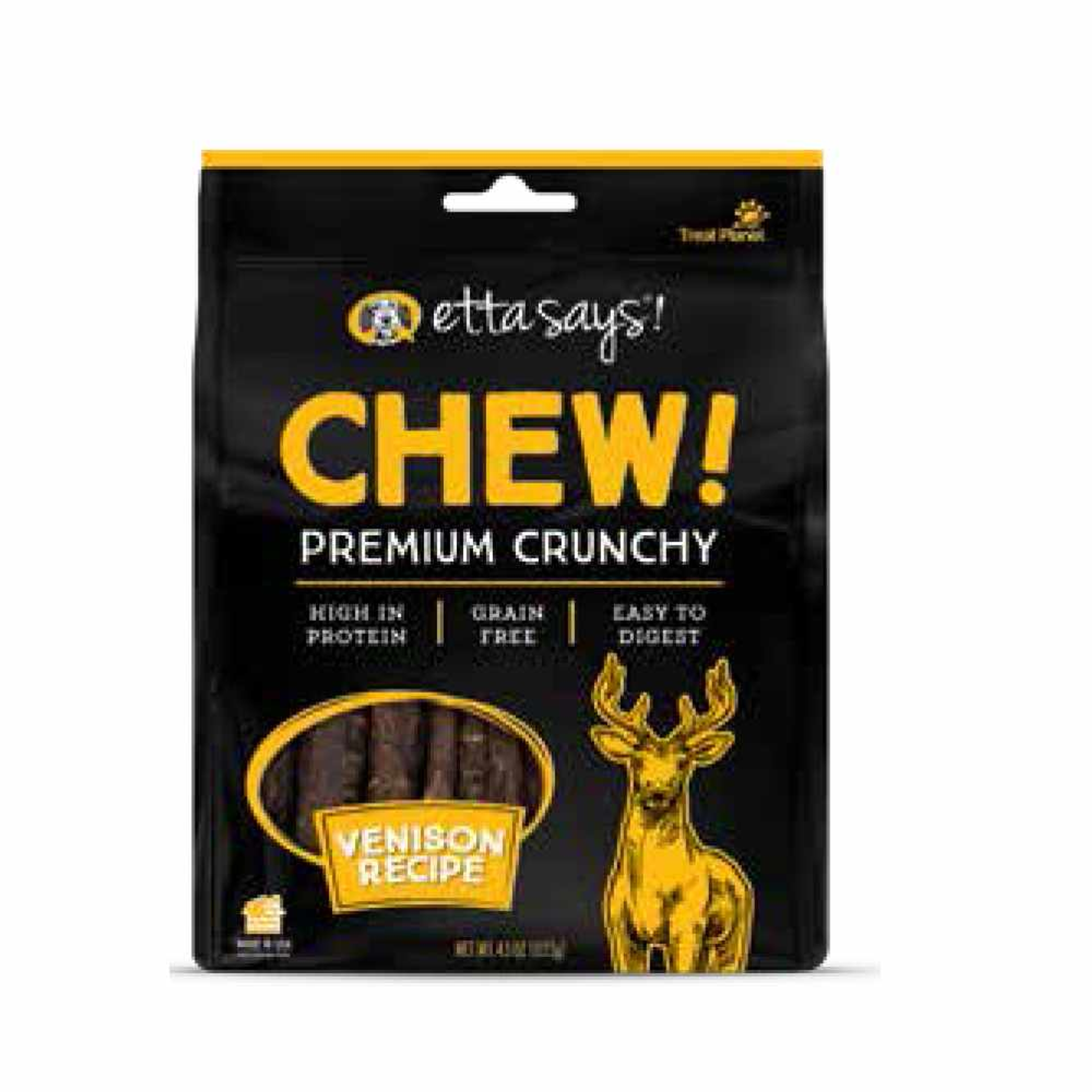 Etta Says! Chew Premium Crunchy Venison Dog Chew 4.5oz Image 1