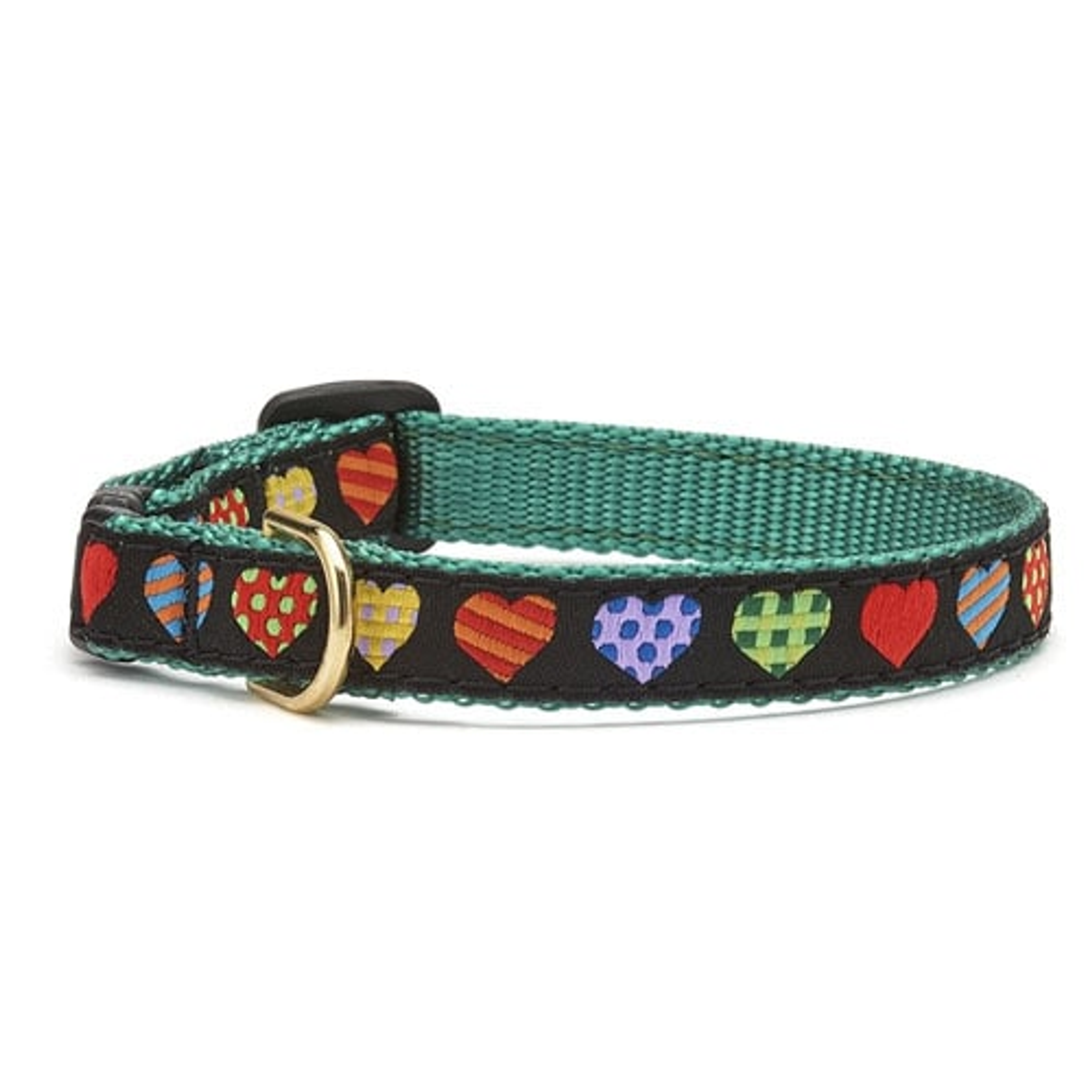 Up Country Colorful Hearts Cat Collar Image 1