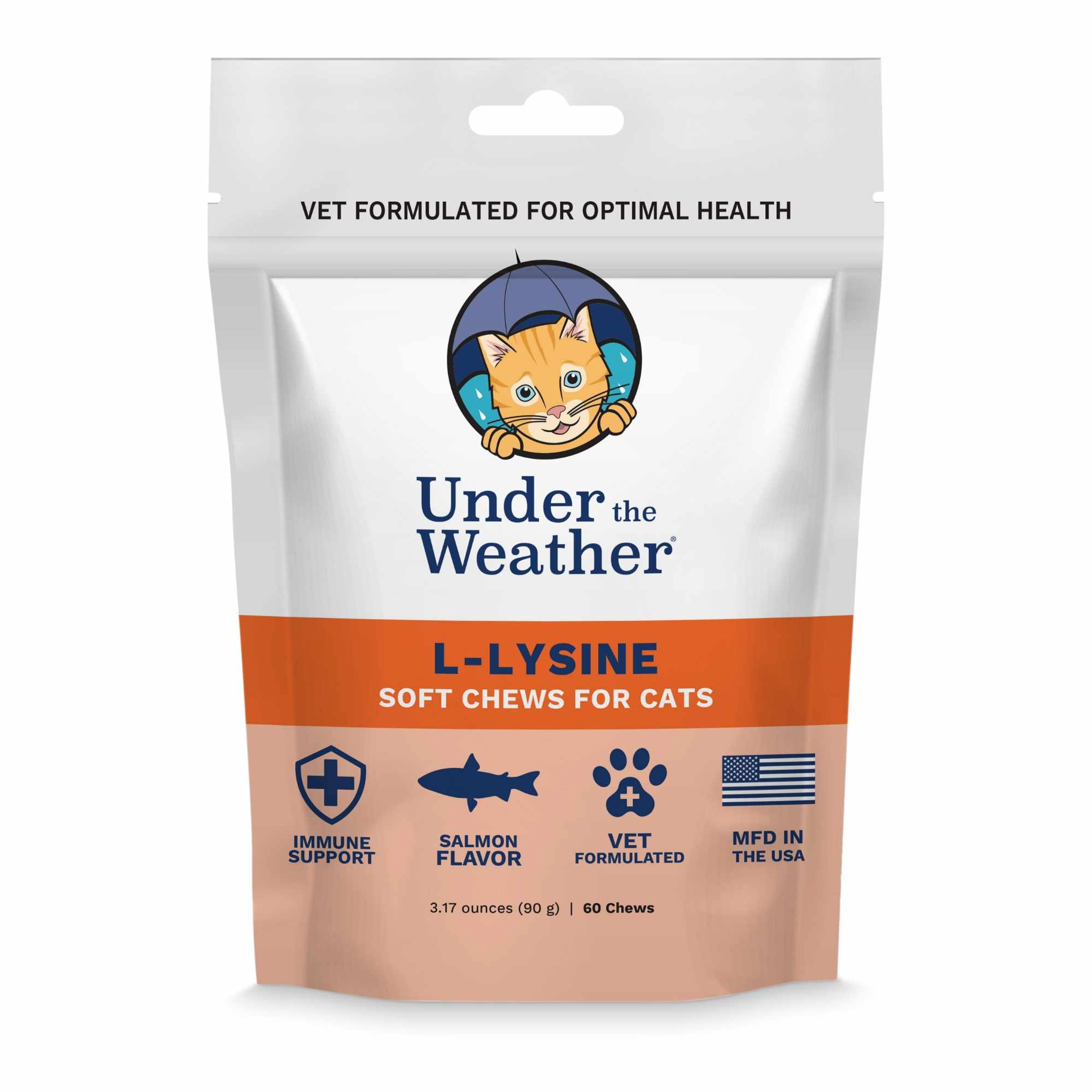 Under the Weather Cat L-Lysine Chews 60 ct. Image 1