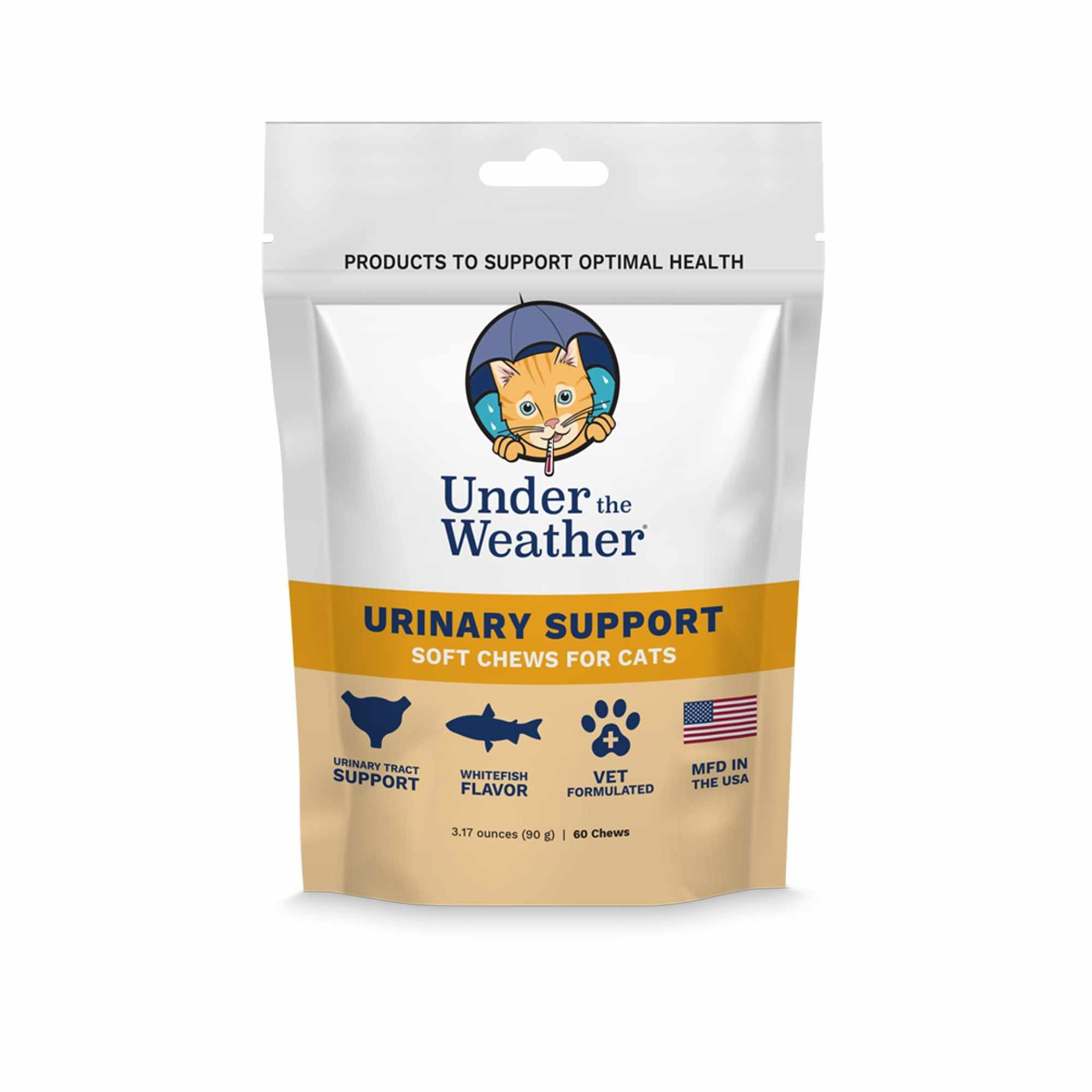 Under the Weather Cat Urinary Support Chews 60 ct. Image 1
