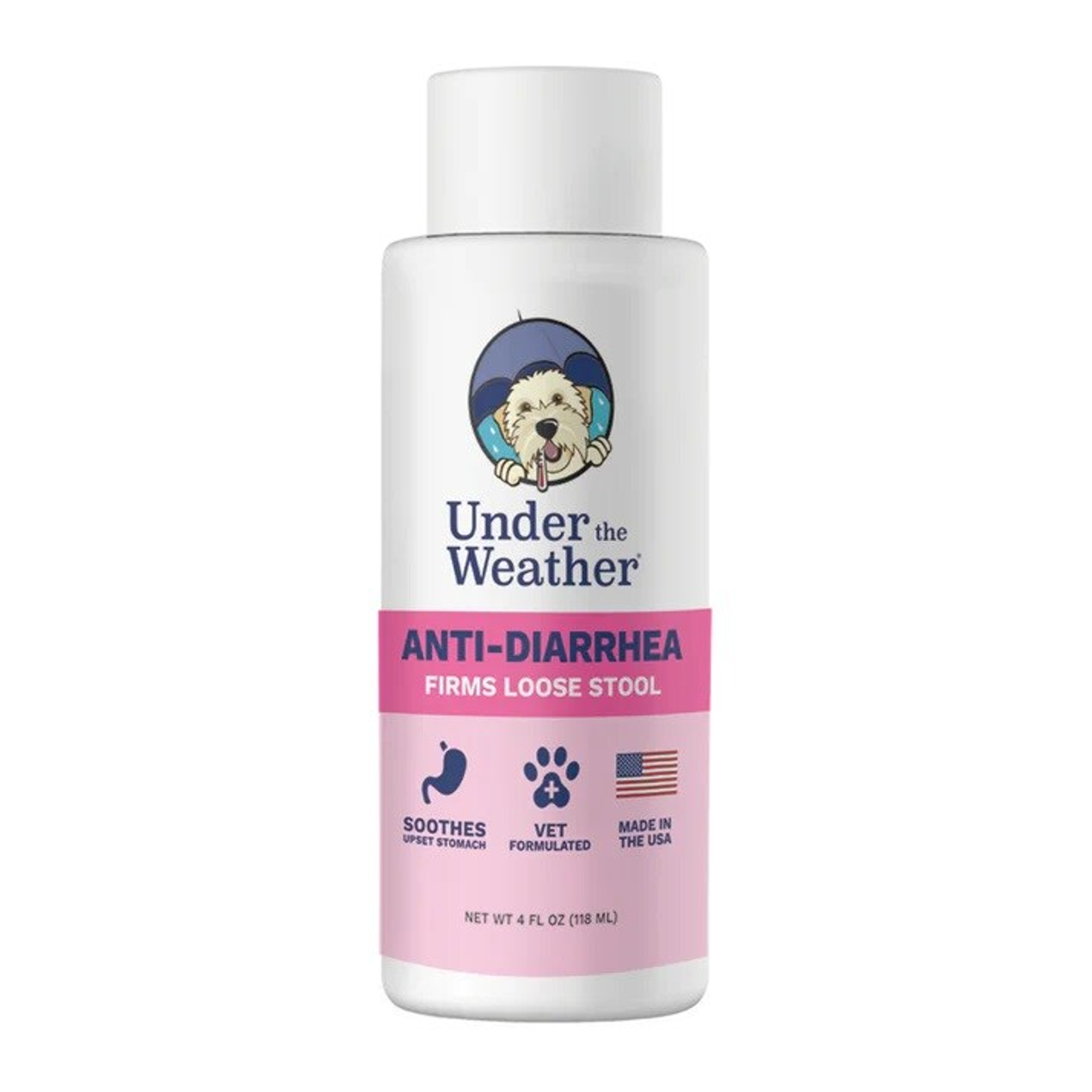 Under the Weather Anti-Diarrhea Liquid for Dogs 4oz Image 1