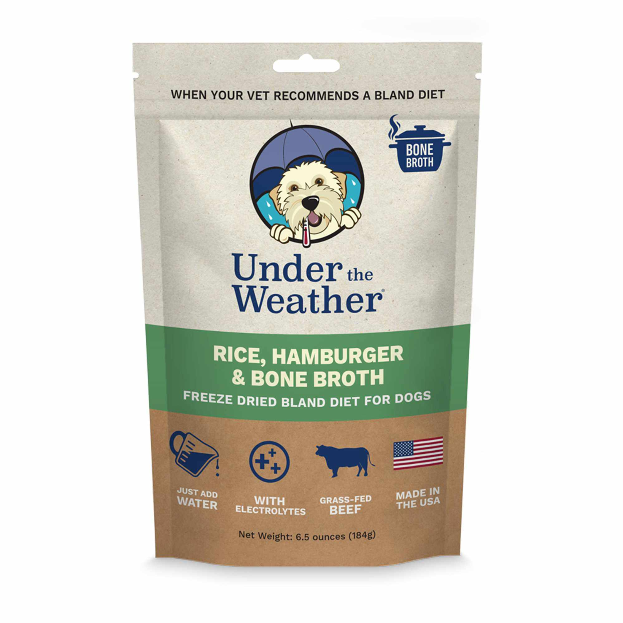 Under the Weather Bland Diet - Rice, Hamburger & Bone Broth Image 1