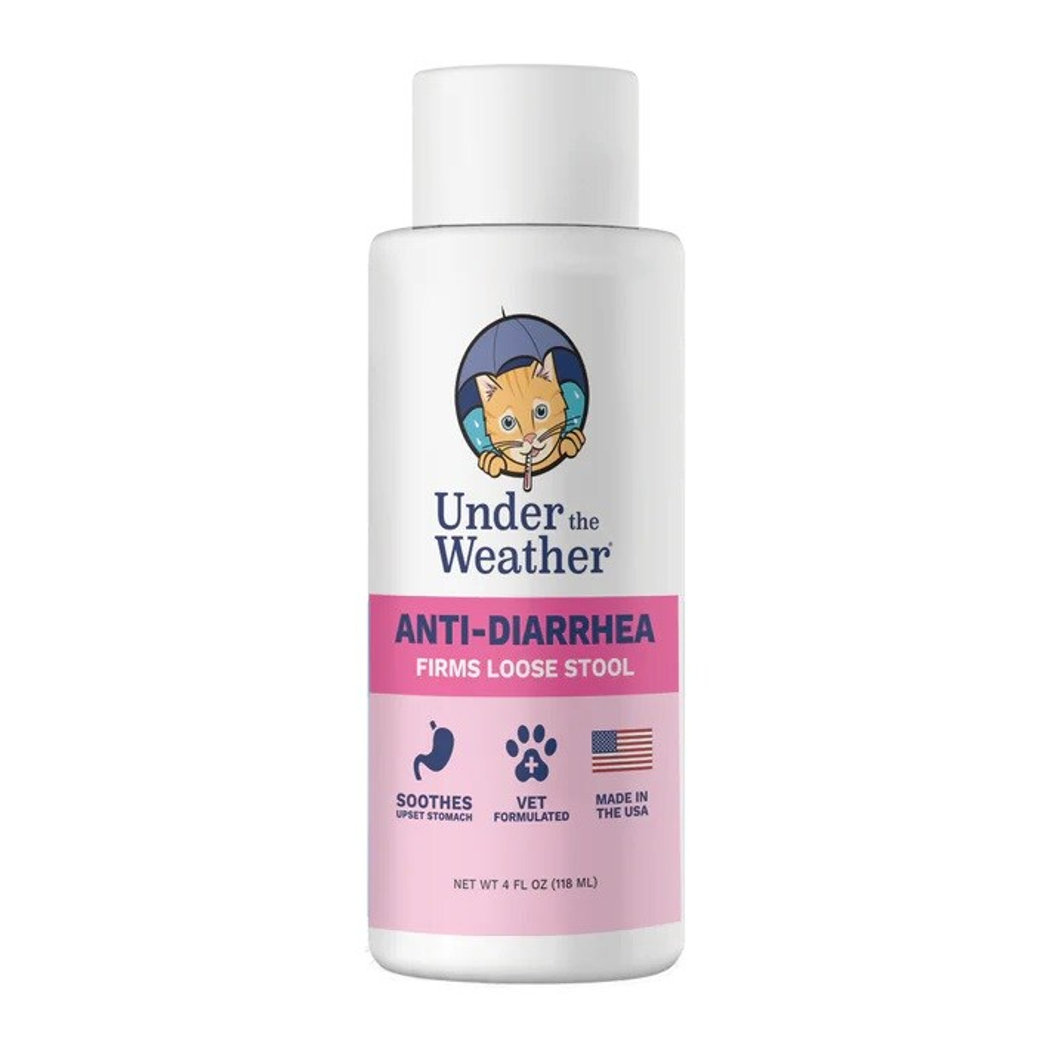Under the Weather Anti-Diarrhea Liquid for Cats 4oz Image 1