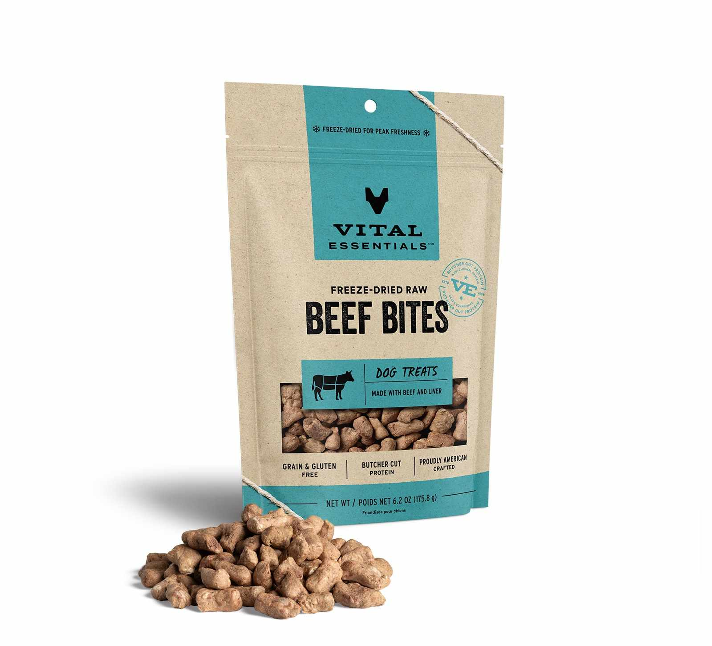 Vital Essentials(R) Freeze-Dried Beef Bites Dog Treats, Image 1