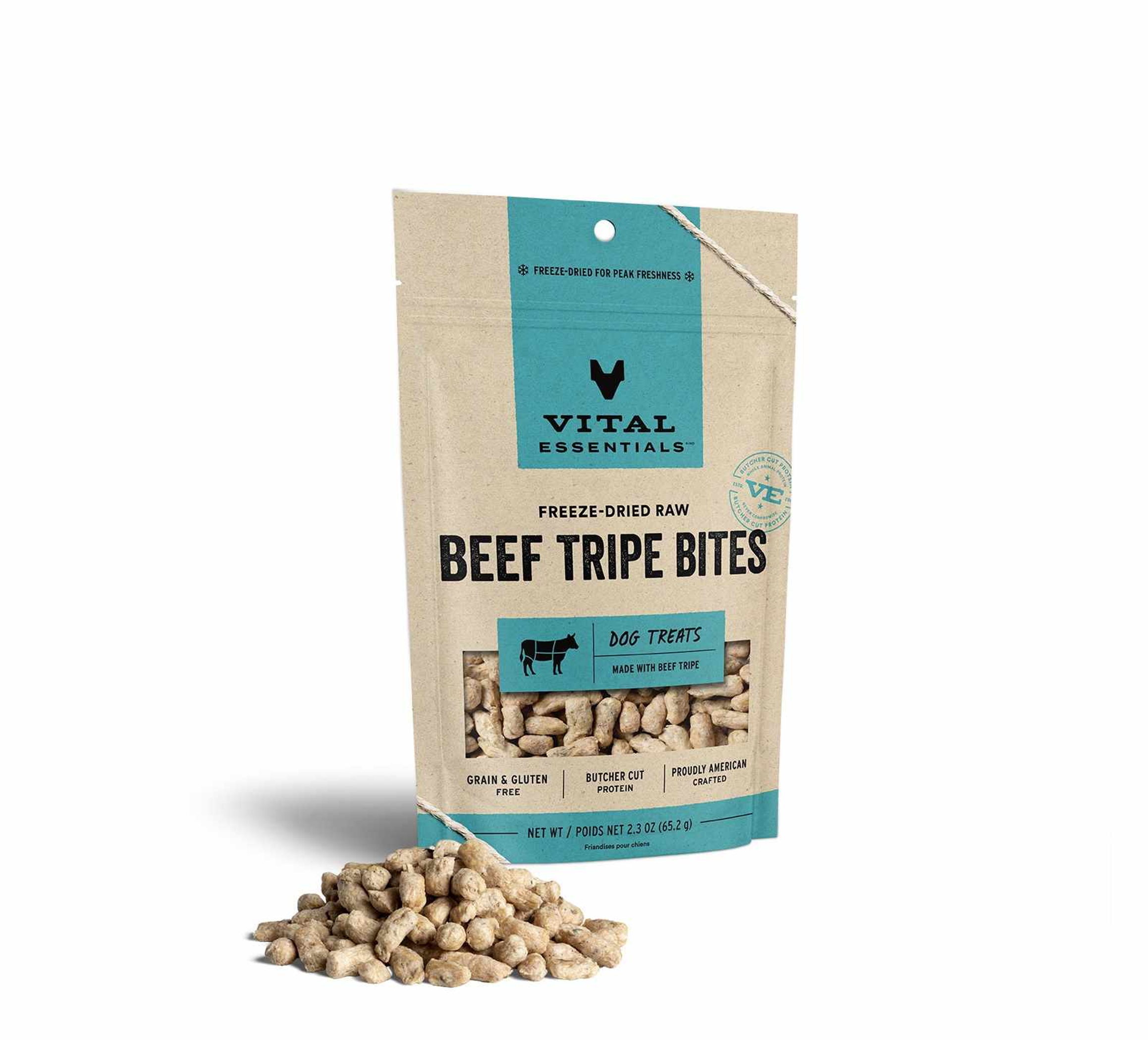 Vital Essentials(R) Freeze-Dried Beef Tripe Bites Dog Treats, Image 1