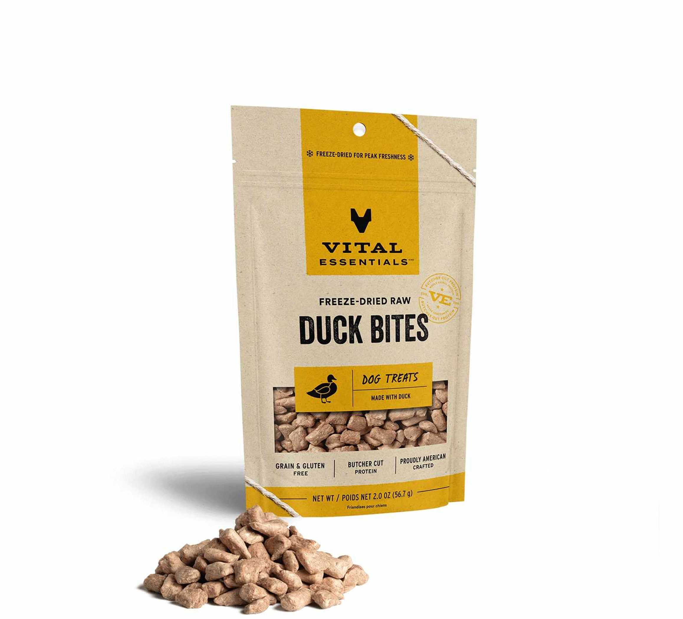 Vital Essentials(R) Freeze-Dried Duck Bites Dog Treats, Image 1