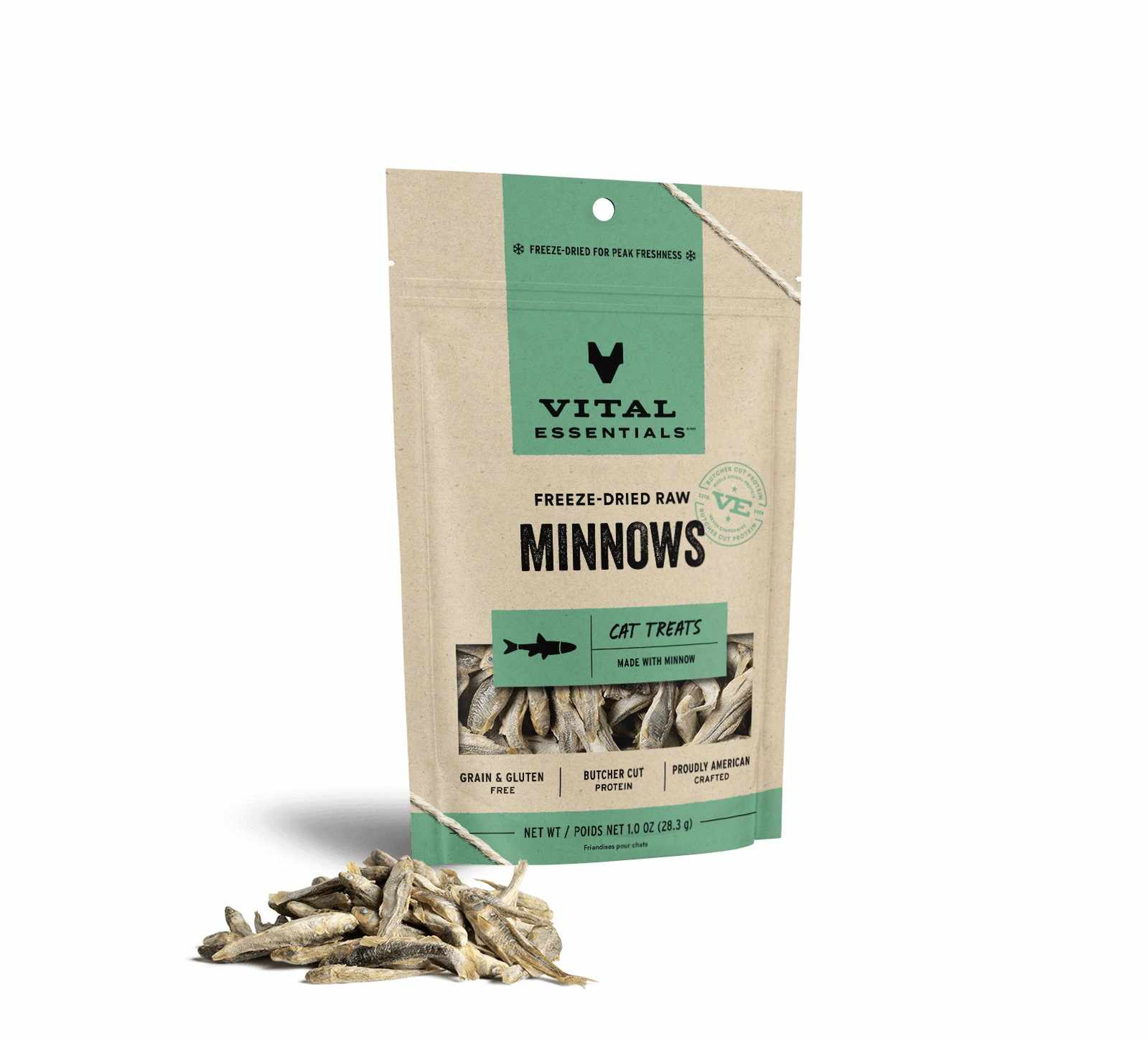 Vital Essentials(R) Freeze-Dried Raw Minnows Cat Treats, 1.0 oz Image 1