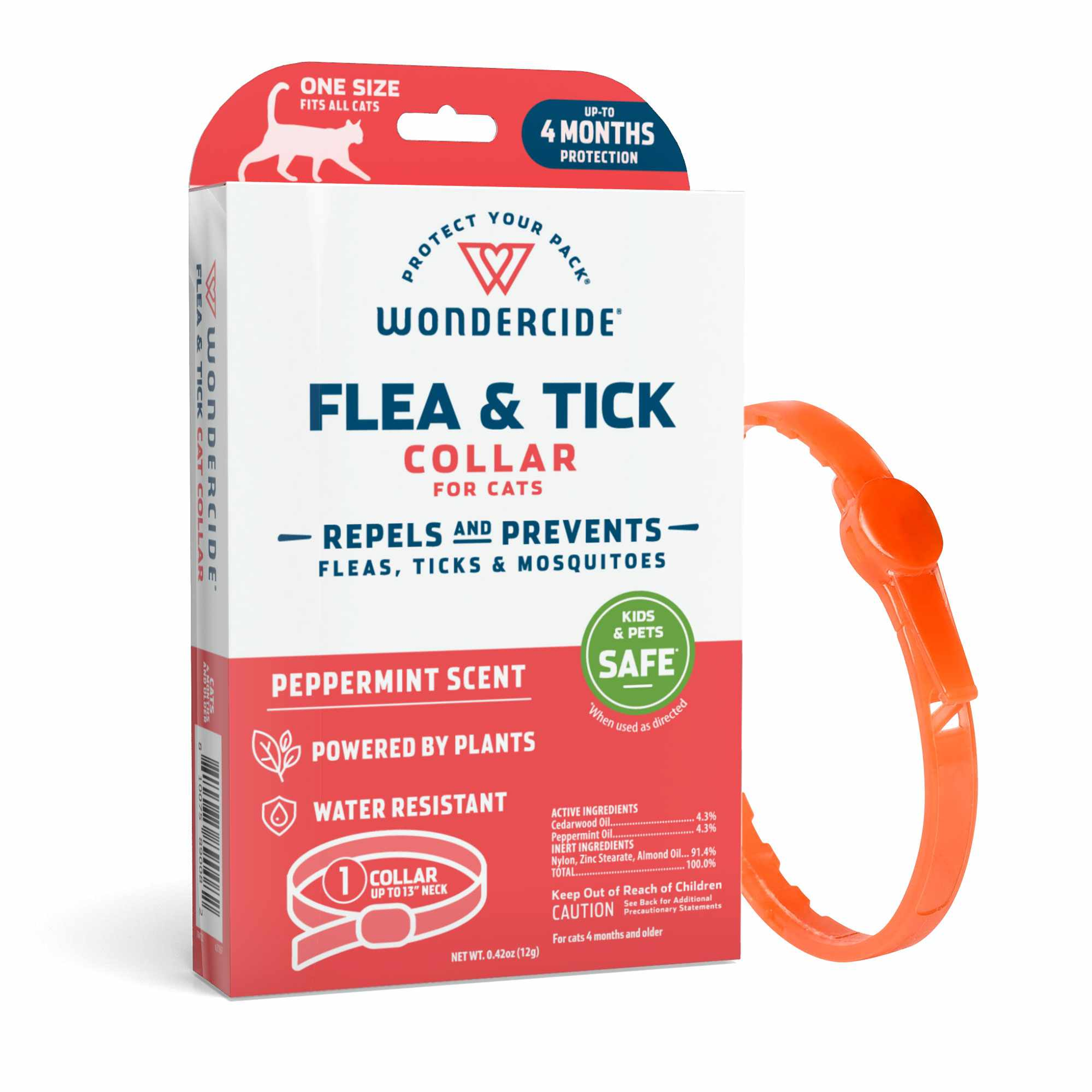 Wondercide Flea & Tick Collar for Cats - Peppermint Image 1