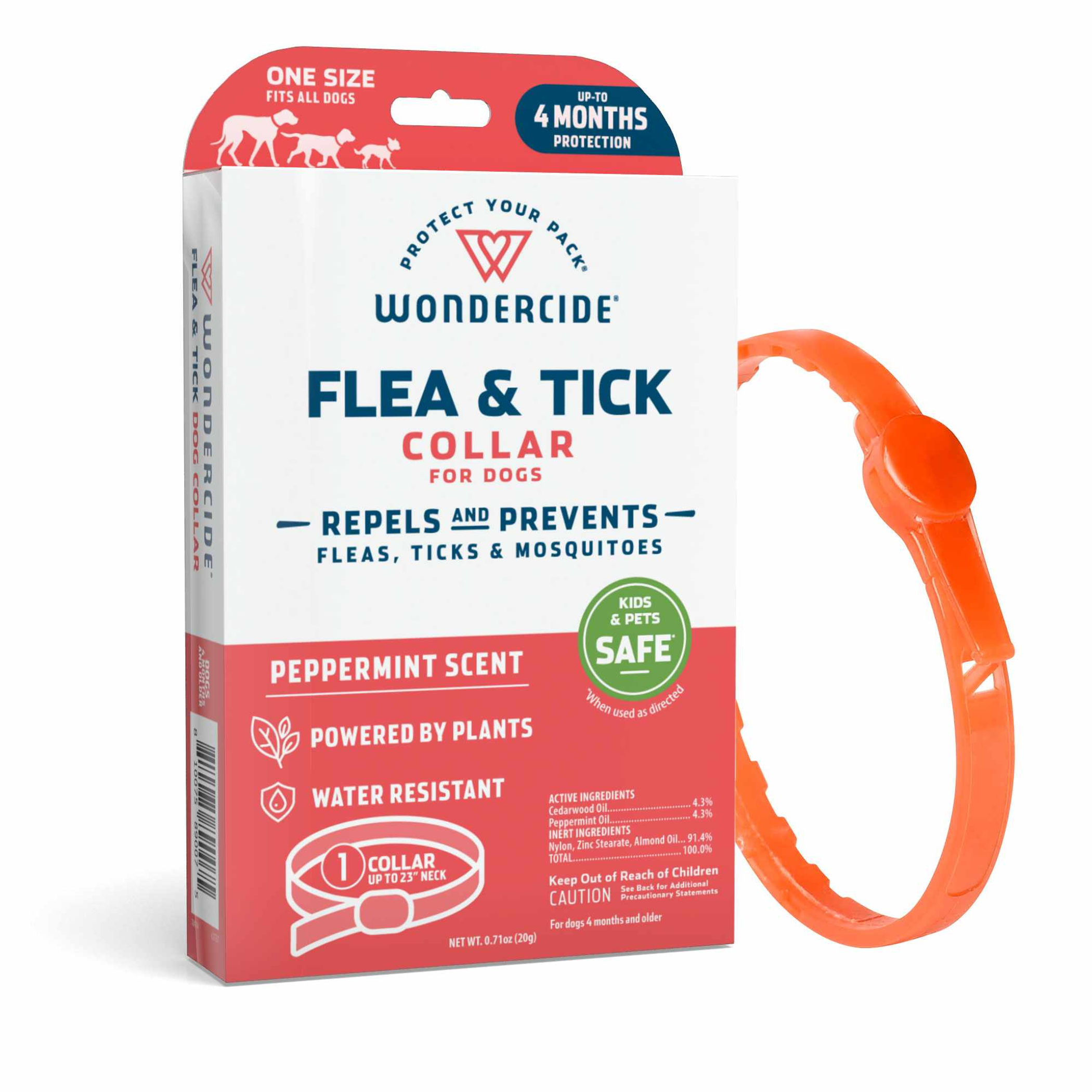 Wondercide Flea & Tick Collar for Dogs - Peppermint Image 1