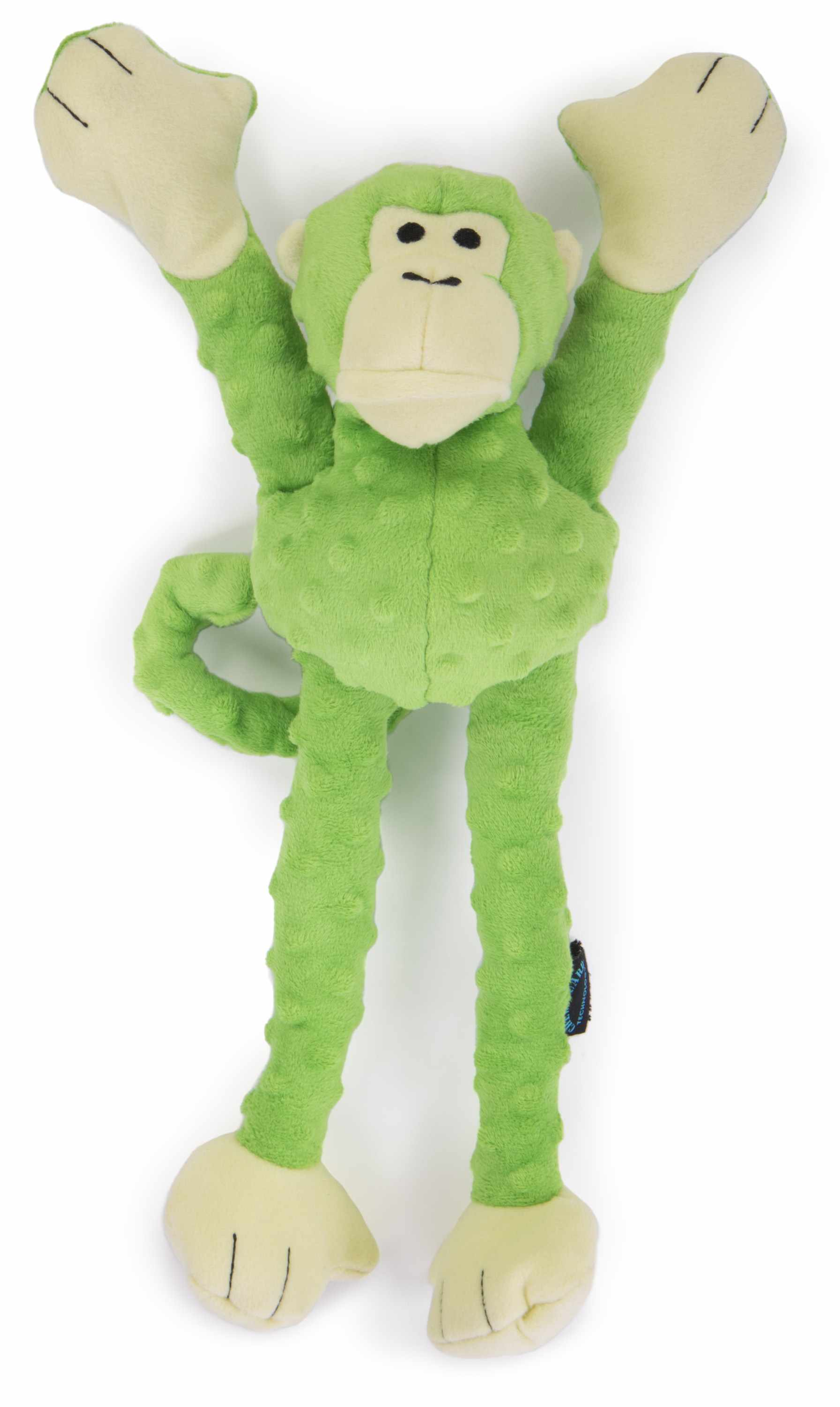 goDog Crazy Tugs Monkeys Squeaky Plush Dog Toy Large Image 1