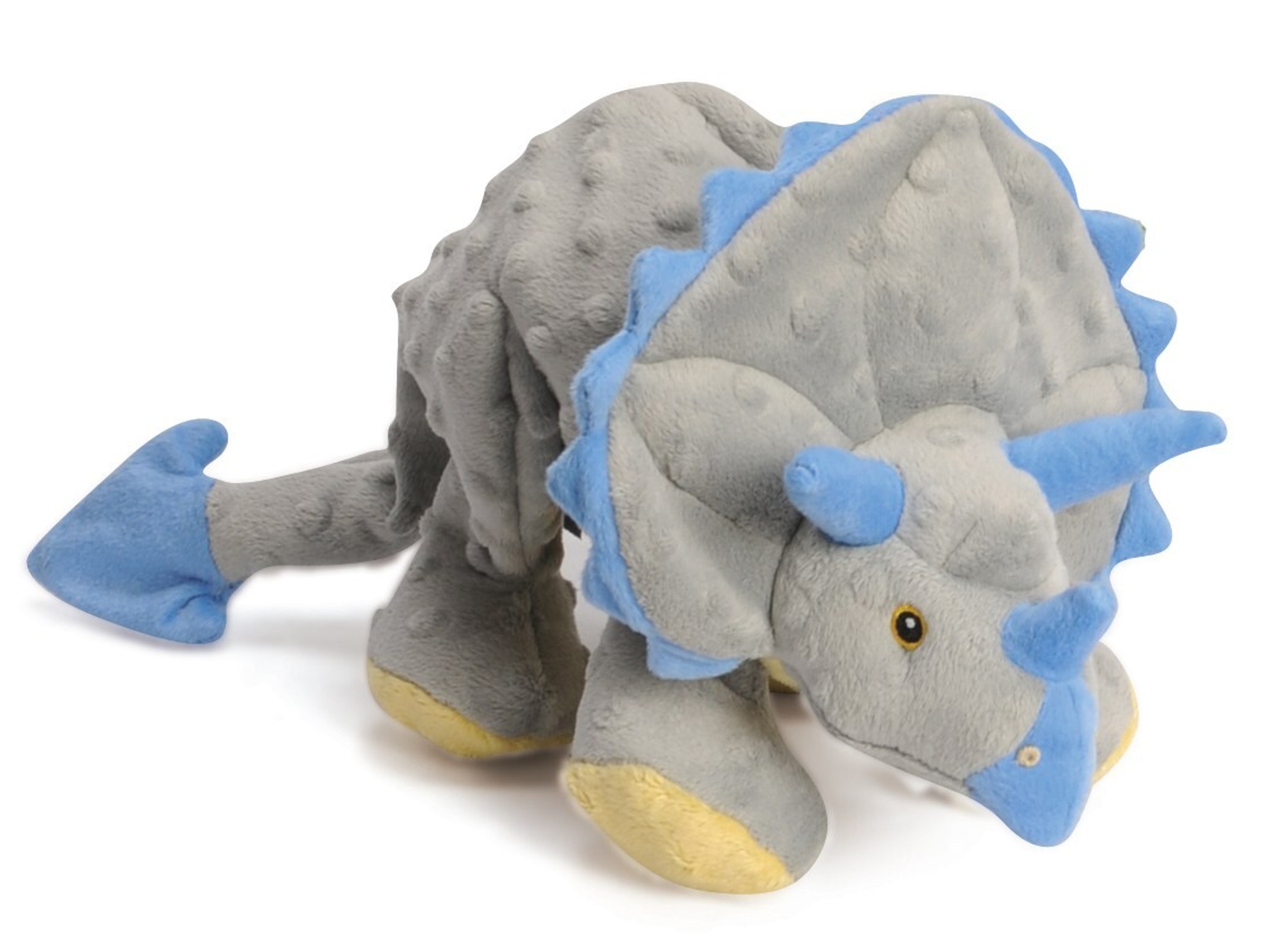 goDog Dinos Frills Triceratops w/Chew Guard Plush Dog Toy Image 1